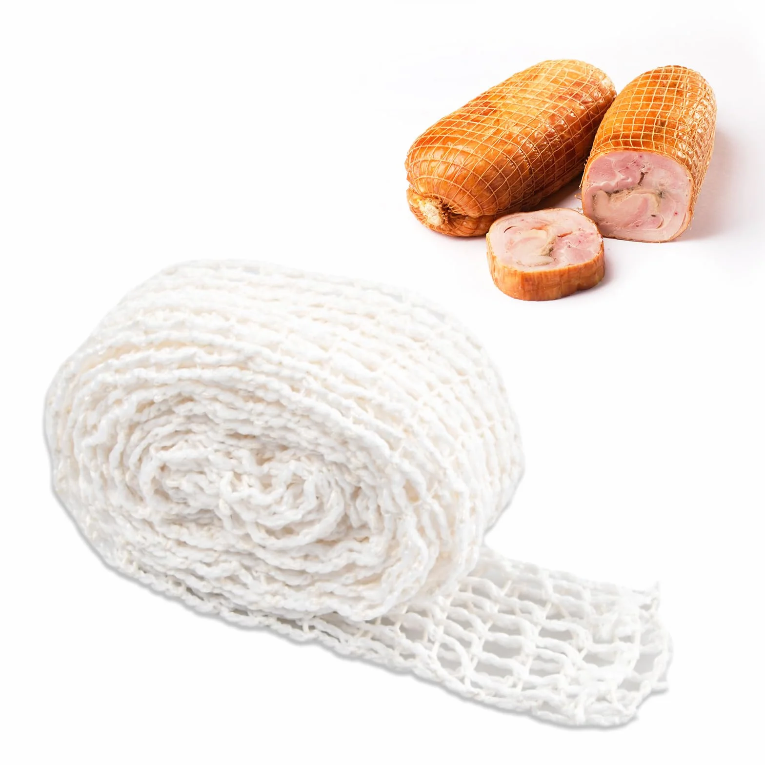 NiceLand Siatki do pieczenia 300 cm bawełniana siatka kuchenna elastyczna siatka mięsna pieczeń elastyczna siatka do pieczenia elastyczna siatka do palenia i marynowania mięsa białe
