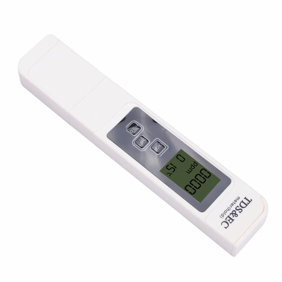 Tds Ec Meter Hold, Tds Ec Wielofunkcyjny Cyfrowy Tester Wody Lcd Miernik Temperatury Tds Ec do Napojów