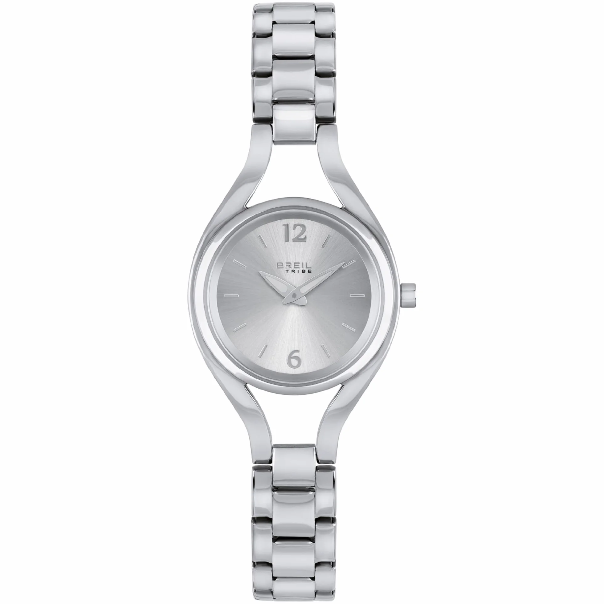 Breil Elettra EW0586 damski zegarek ze stalowym paskiem, srebrna koperta, średnica 29 mm, srebrny, rozmiar standardowy, bransoletka
