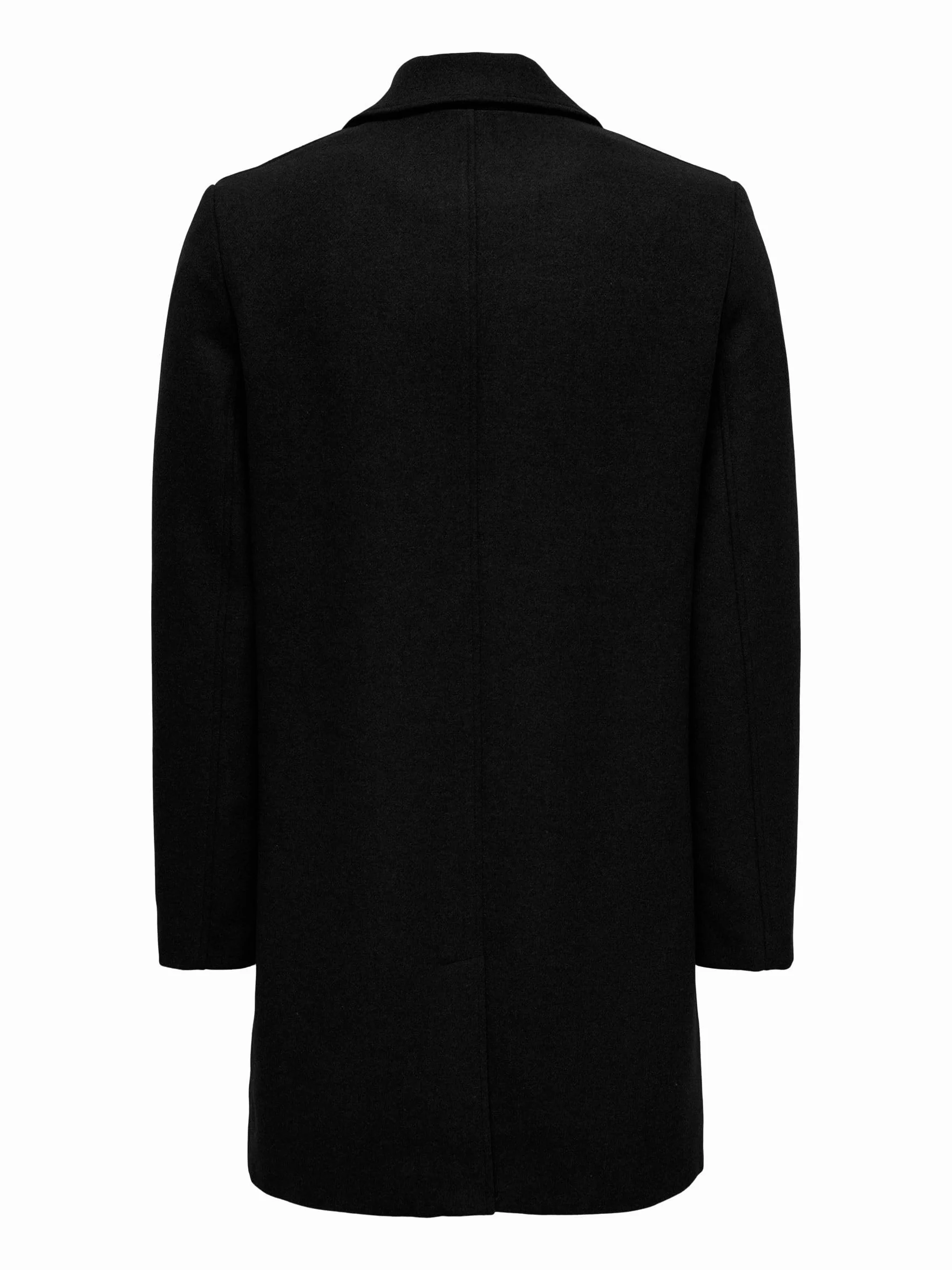 ONLY & SONS Onsmatthew Wool Coat OTW Noos męski płaszcz, czarny, M