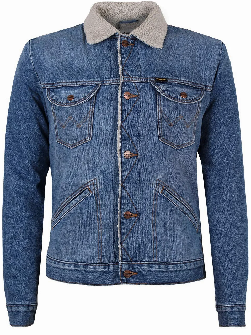 Wrangler kurtka jeansowa Mężczyźni Icons Sherpa Jacket