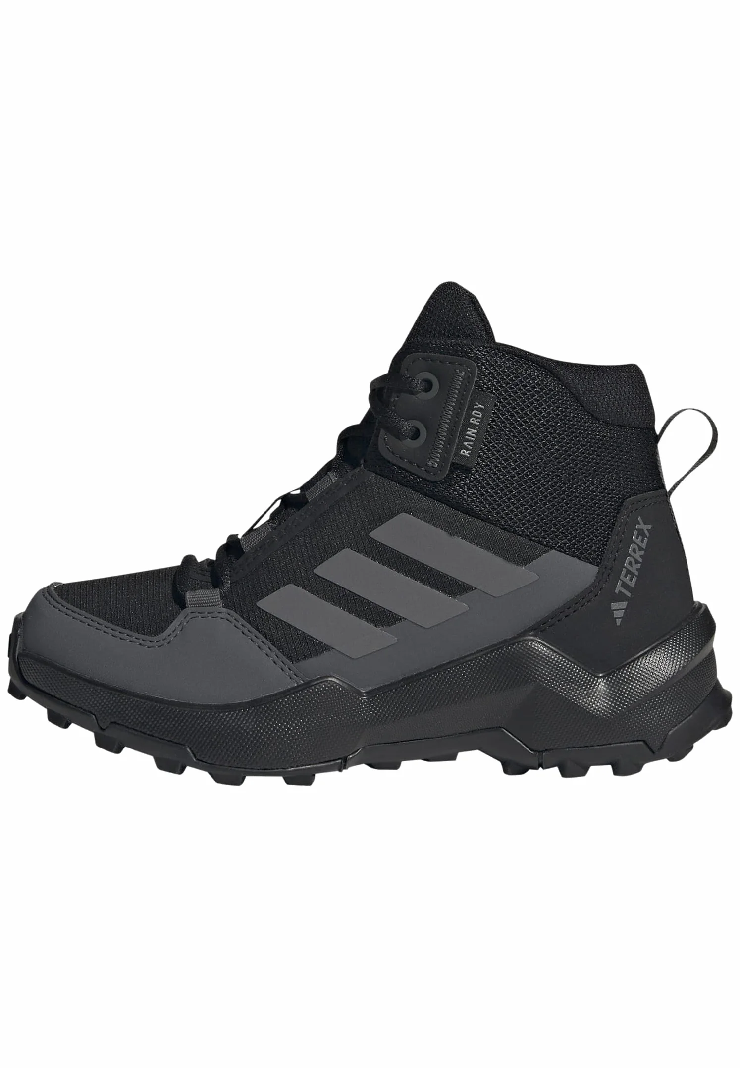 adidas Uniseks - dzieci Terrex Ax4R Mid Rain.Rdy Hiking Shoes, Core Black/Grey Four/Grey Six, 30.5 EU
