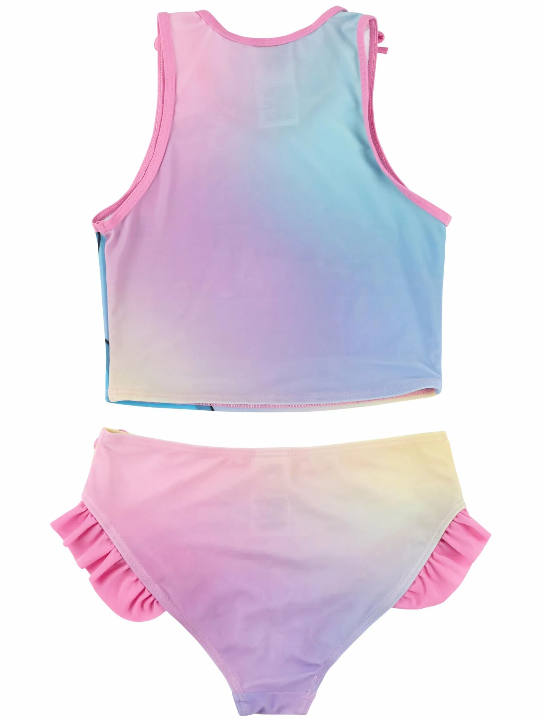United Labels Disney Lilo & Stitch tankini dla dziewczynek z falbankami, liliowo-różowy, dwuczęściowy kostium kąpielowy, moda kąpielowa dla dzieci
