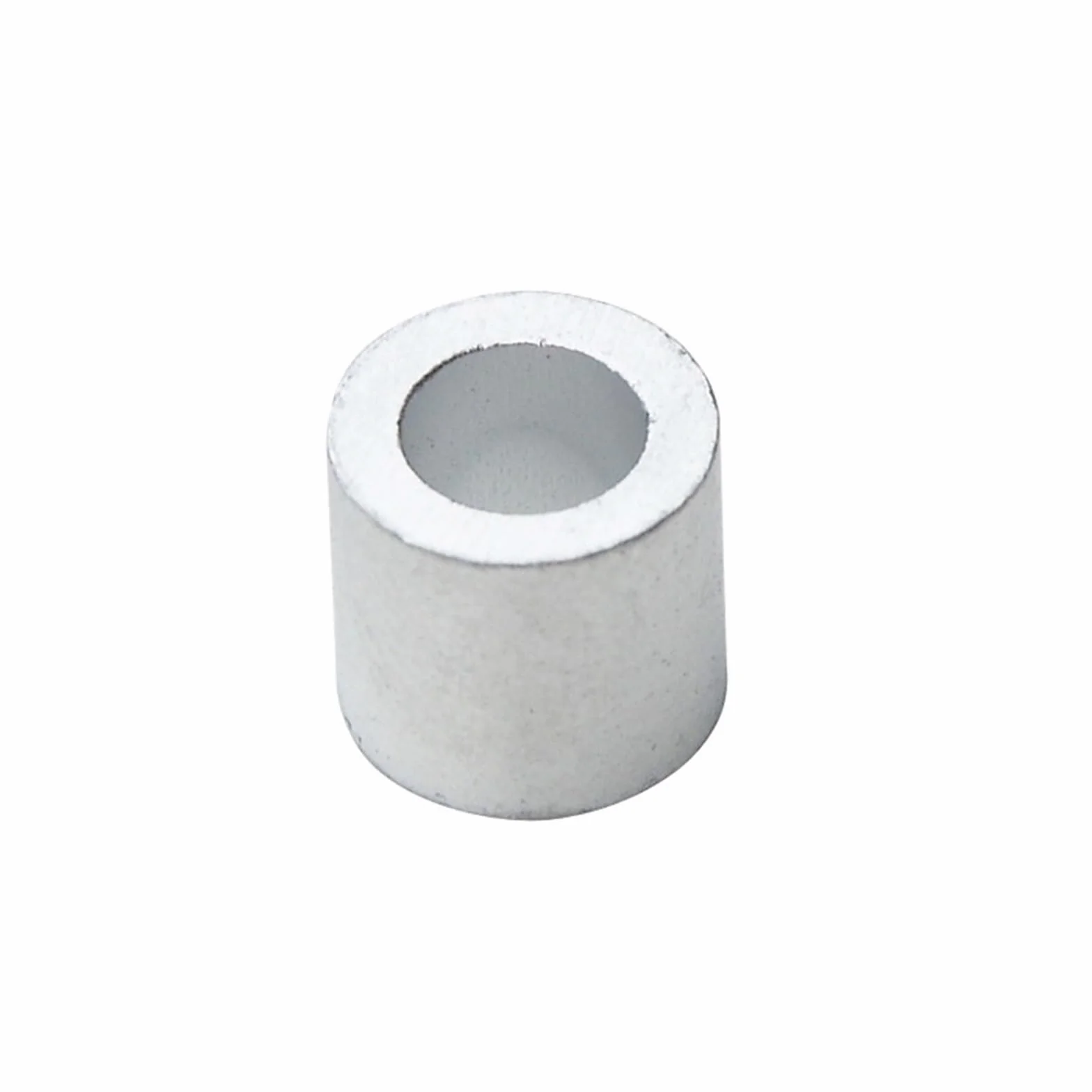 1 szt. Zacisk do liny stalowej Złączka wtłaczana Biały okrągły otwór Aluminiowe zaciski kablowe Rękawy Końcówki kablowe (Color : Silver, Size : M2.5 (100pcs))