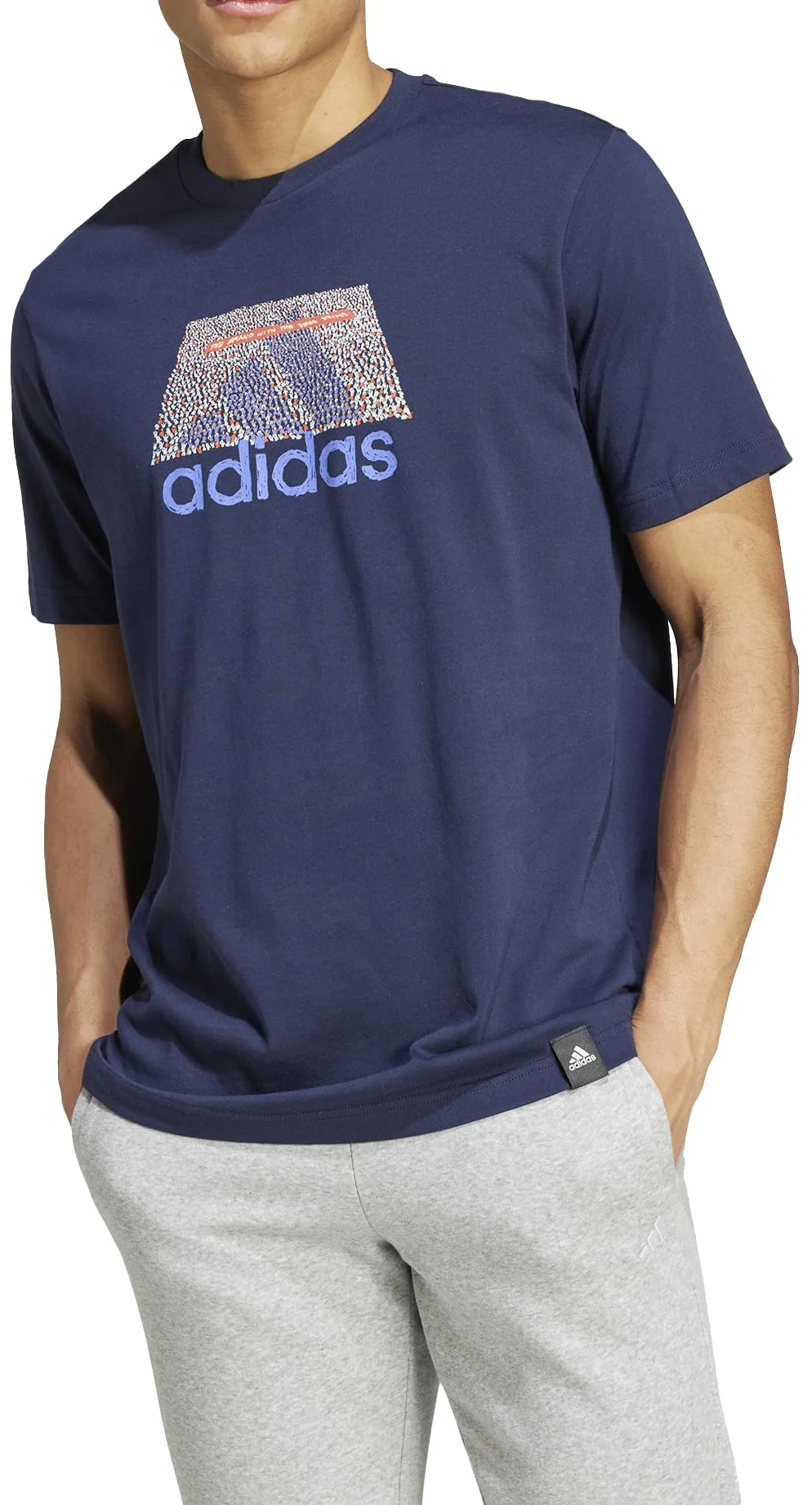 adidas Mężczyźni CODES BOS GRAPHIC TEE, legend ink, L
