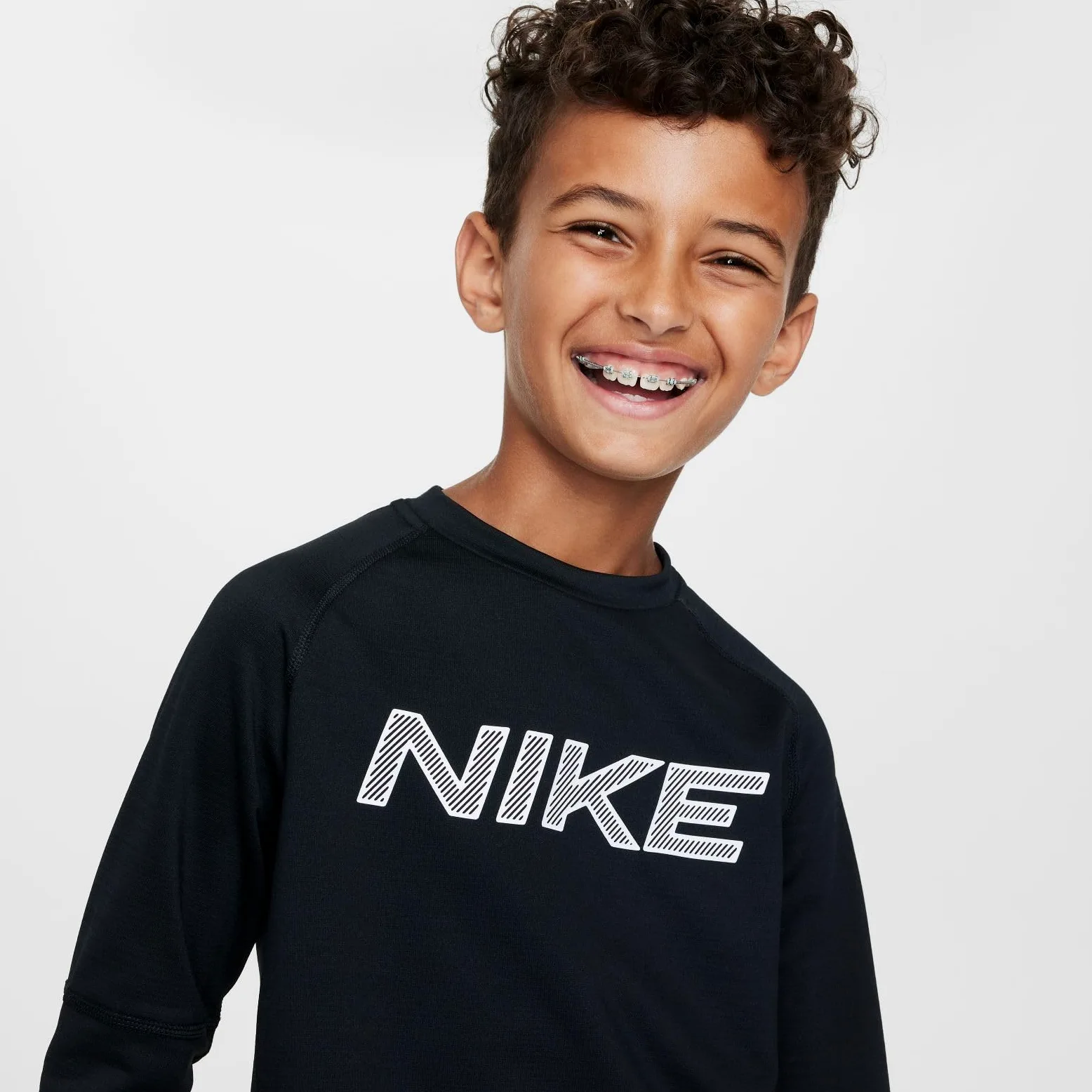 NIKE Długi rękaw Chłopcy Nike Pro Dri-fit-trainings-longsleeve Mit Rundhalsausschnitt Für Ältere Kinder (Jungen)