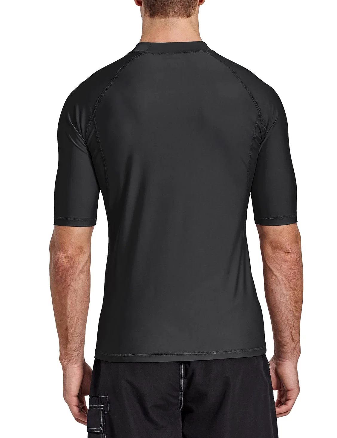 BALEAF Męska koszulka UV UPF 50+ z krótkim rękawem Rashguard, męska koszulka do pływania, nurkowania