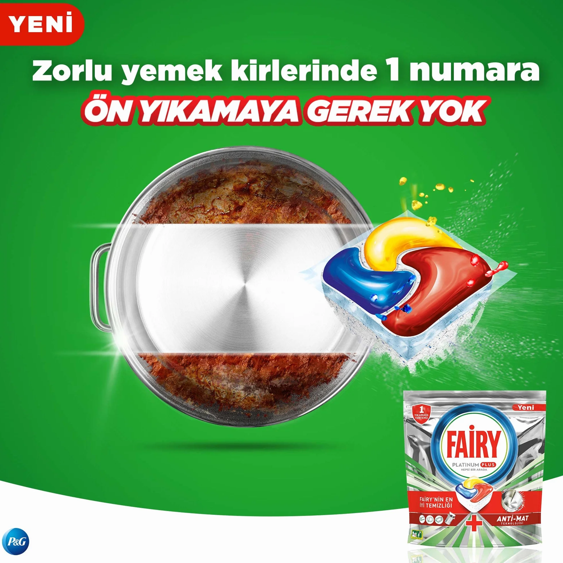 Fairy Platinum Plus All In One, Kapsułki do zmywarki, Lemon, 106 sztuk (2 x 53 szt.), Tabletki czyszczące