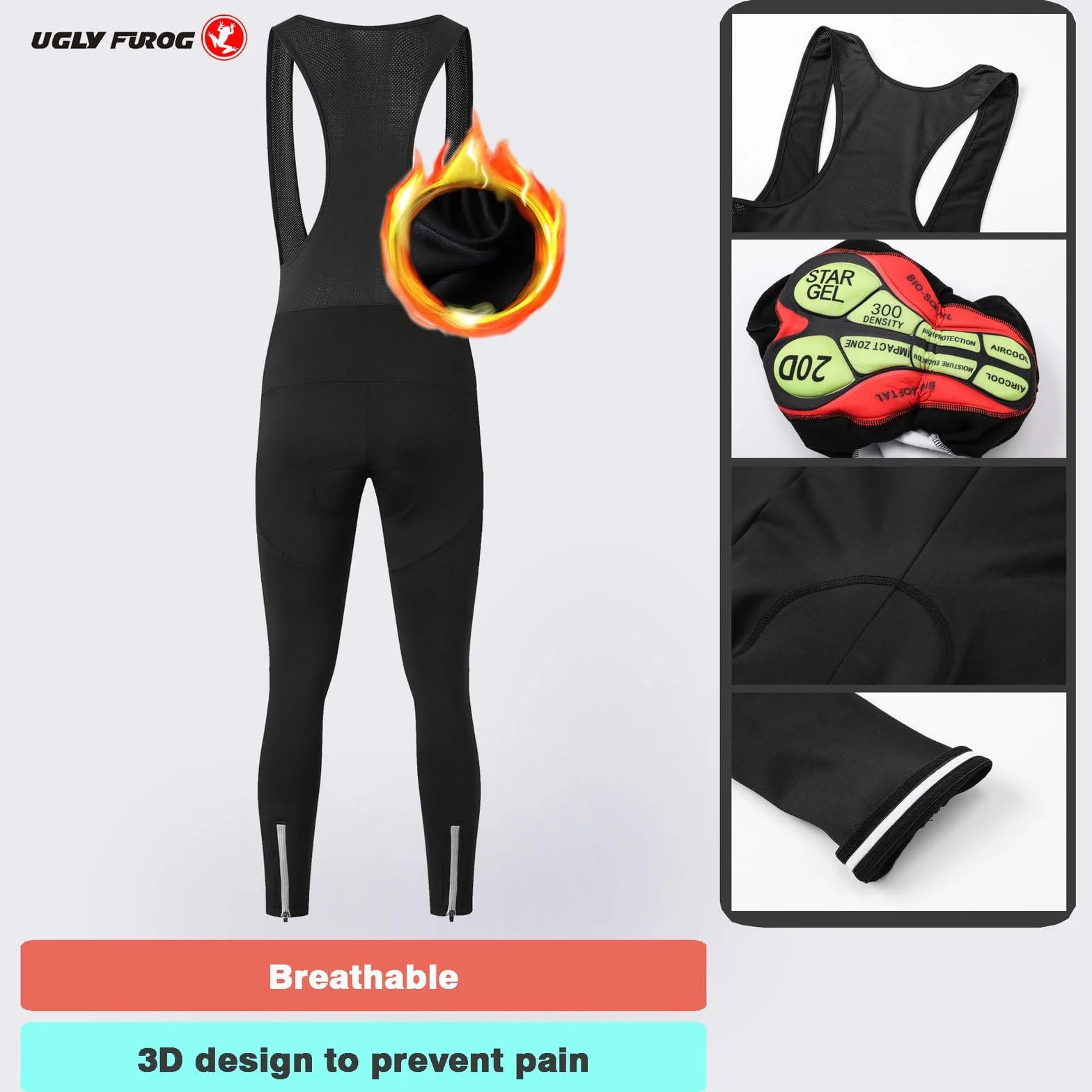 UGLY FROG Manches Longues Femmes Thermique Polaire Hiver Vêtements Cyclisme Maillots