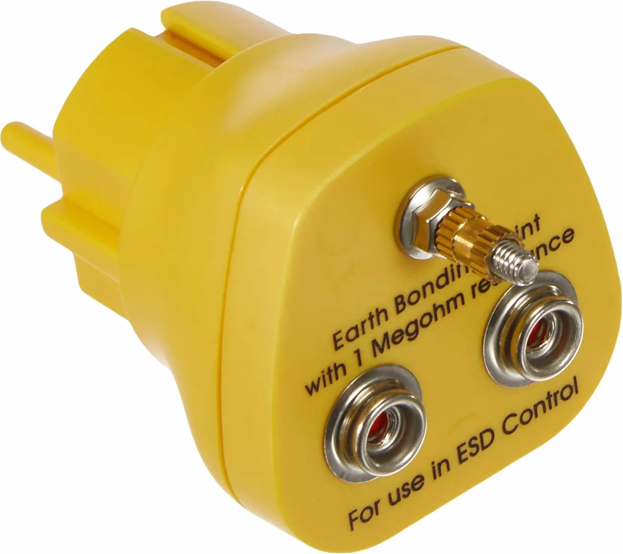 Safeguard EP1240-16 ESD wtyczka uziemiająca, 2 mm x 10 mm, żółty