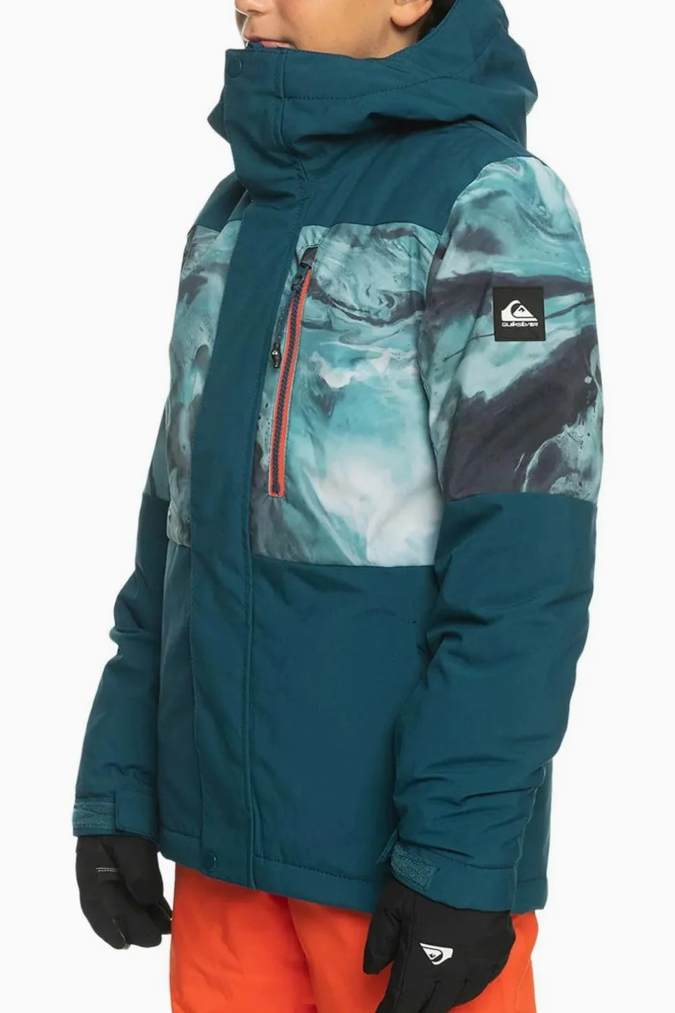 Kurtka chłopięca Quiksilver Mission zimowa narciarska turkusowa 140