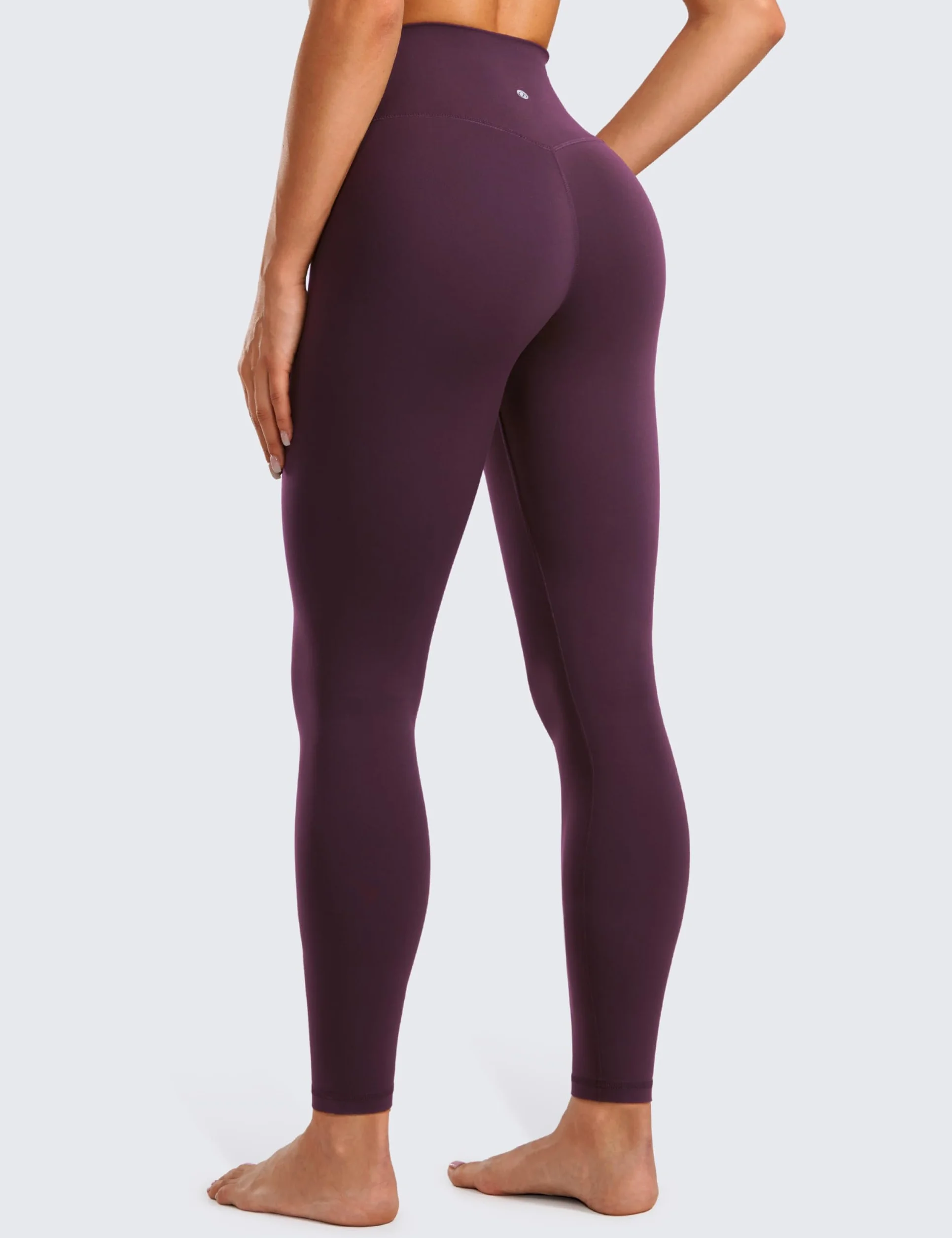 CRZ YOGA Damskie legginsy Butterluxe Cross Waist Workout 28 cali - V Crossover High Waisted Gym Athletic Yoga