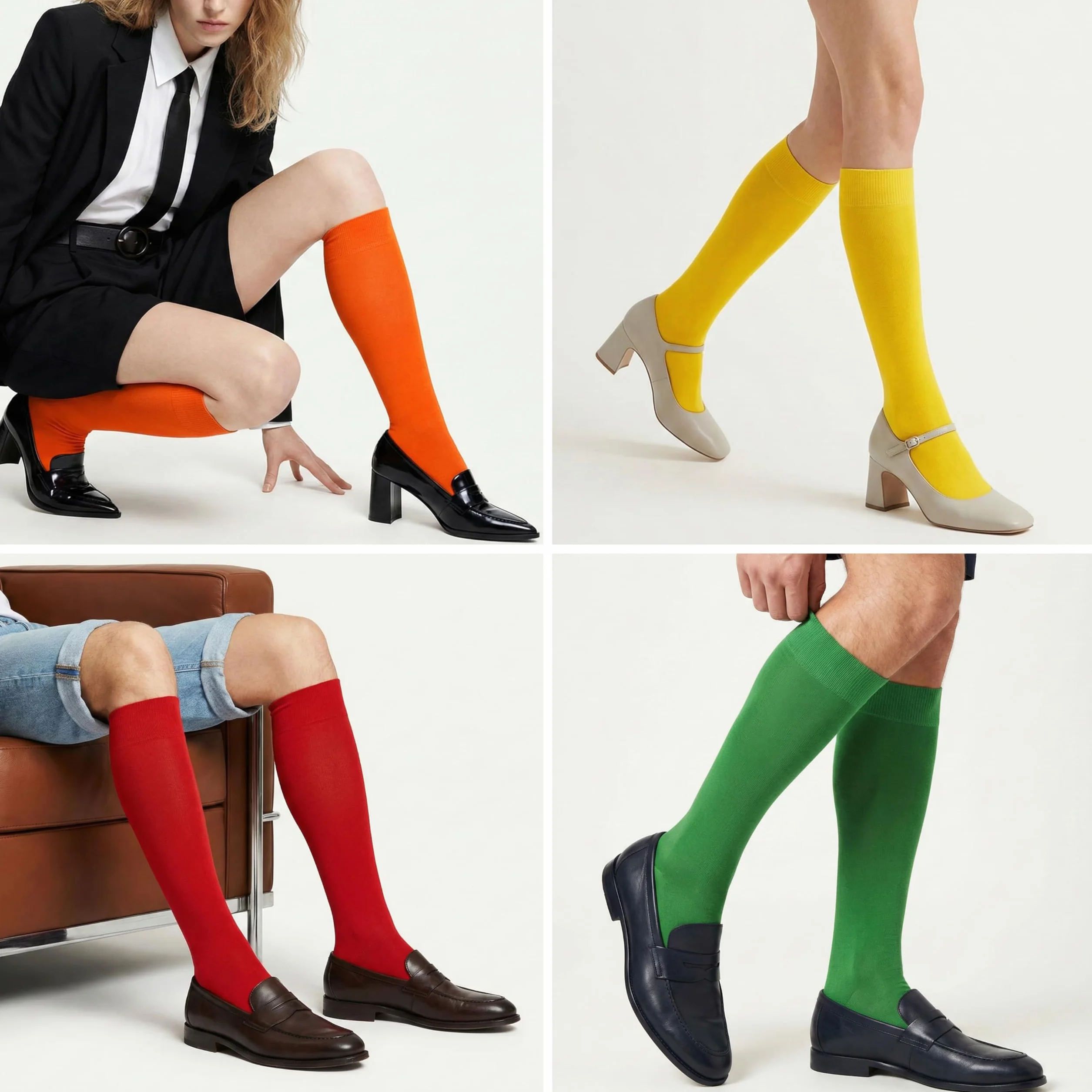 Mysocks Knee High Plain Socks