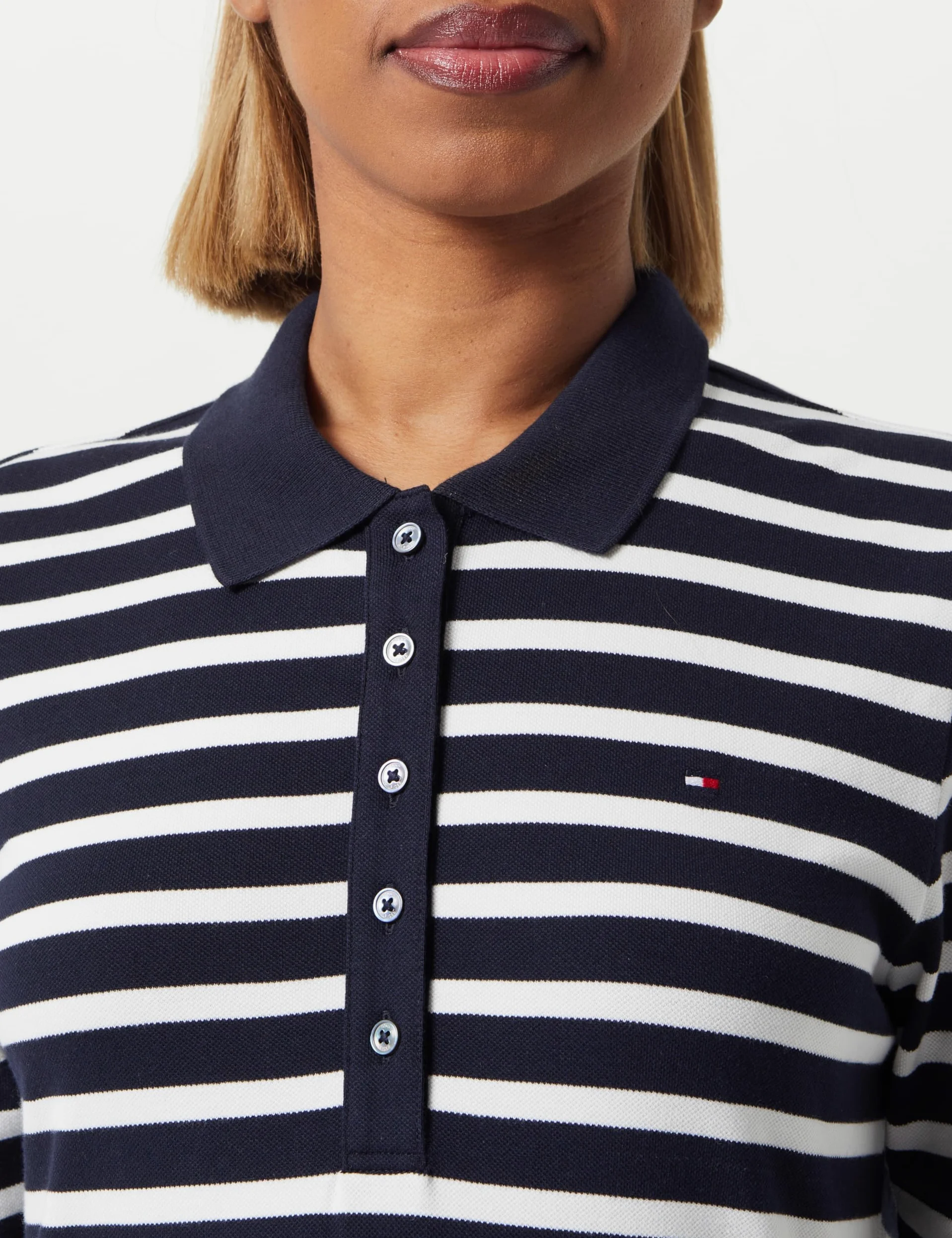 Tommy Hilfiger Polo S/S Kobiety 1985 Regular Pique Stripe Polo Ss