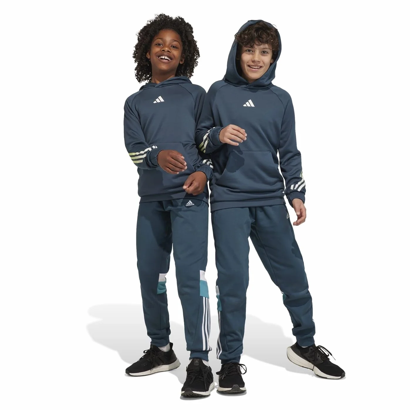 adidas Tiberio 3-stripes Colorblock Fleece Pants Kids