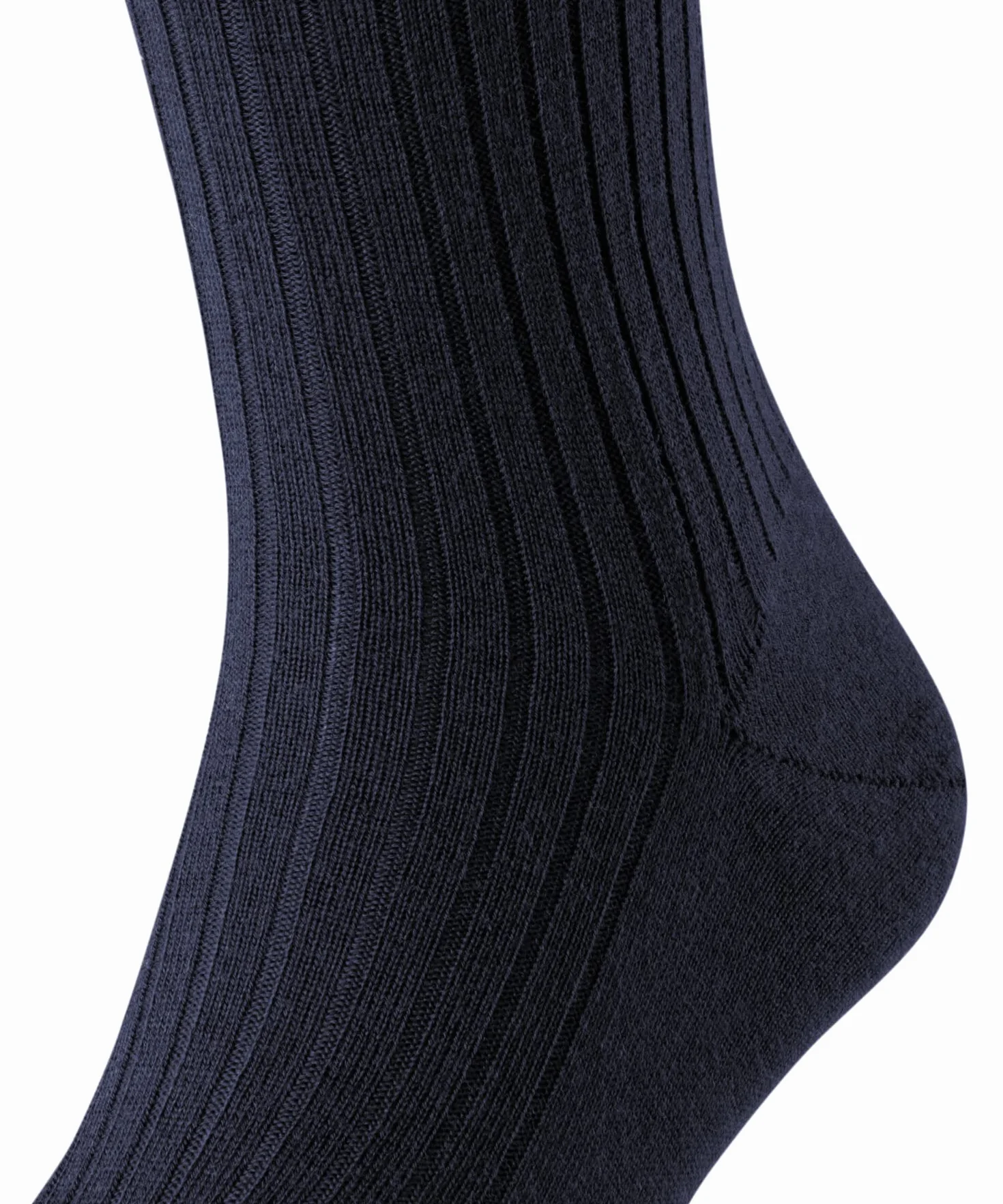 FALKE Podkolanówki Bristol Pure M Kh Wełna Długie Niebieski Dark Navy 43-44
