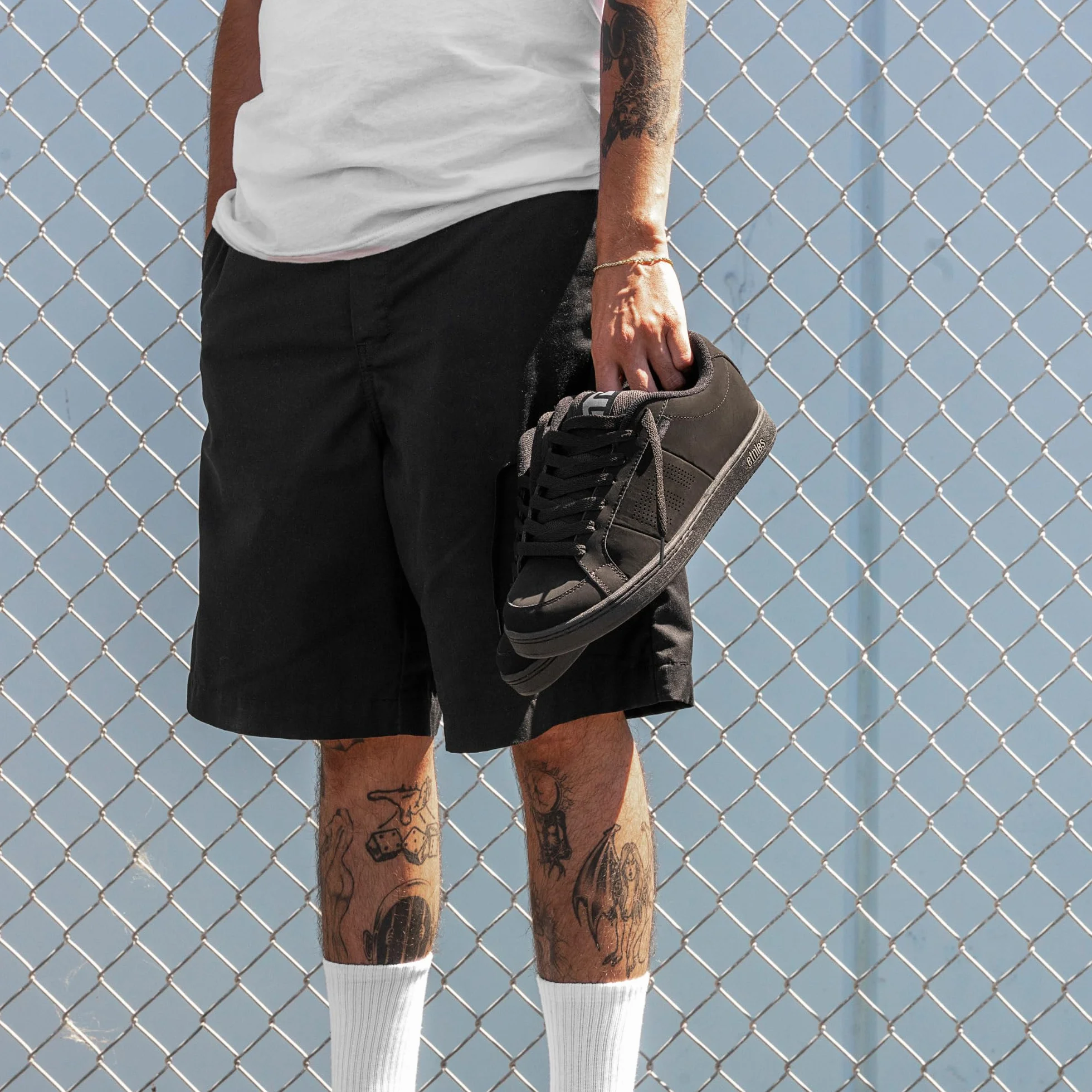 Etnies Kingpin Męskie buty deskorolkowe, klasyczne, bufiaste, trwałe, wygodne obuwie z wyciętą wkładką EVA