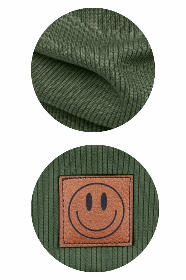 Ander Beanie zestaw szalików dla dzieci i pętli – czapka beanie i komin z bawełny – wiosna jesień – unisex dla chłopców i dziewczynek – miękki i stylowy