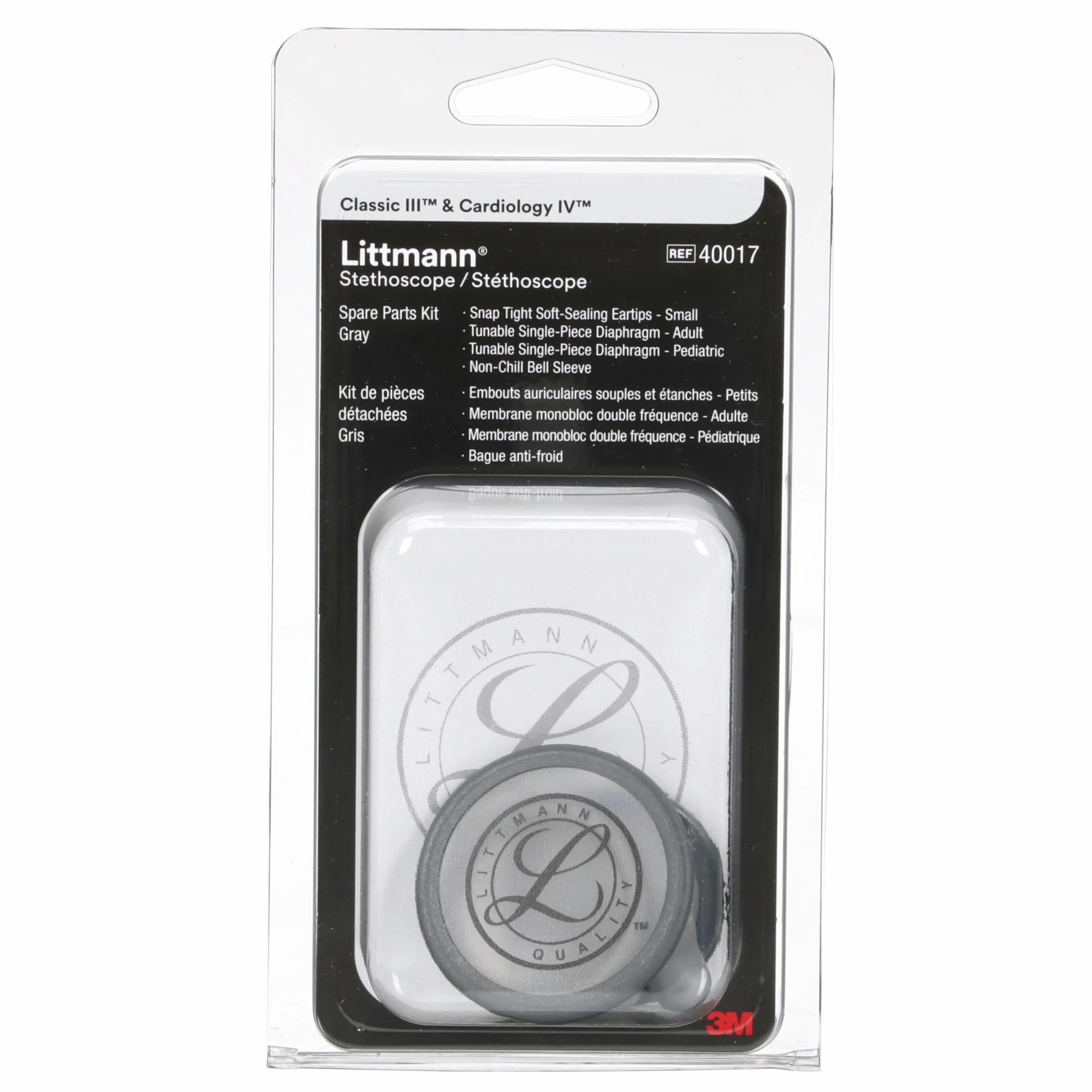 3M Littmann Zestaw części, Classic III, Cardiology IV szary, 40017
