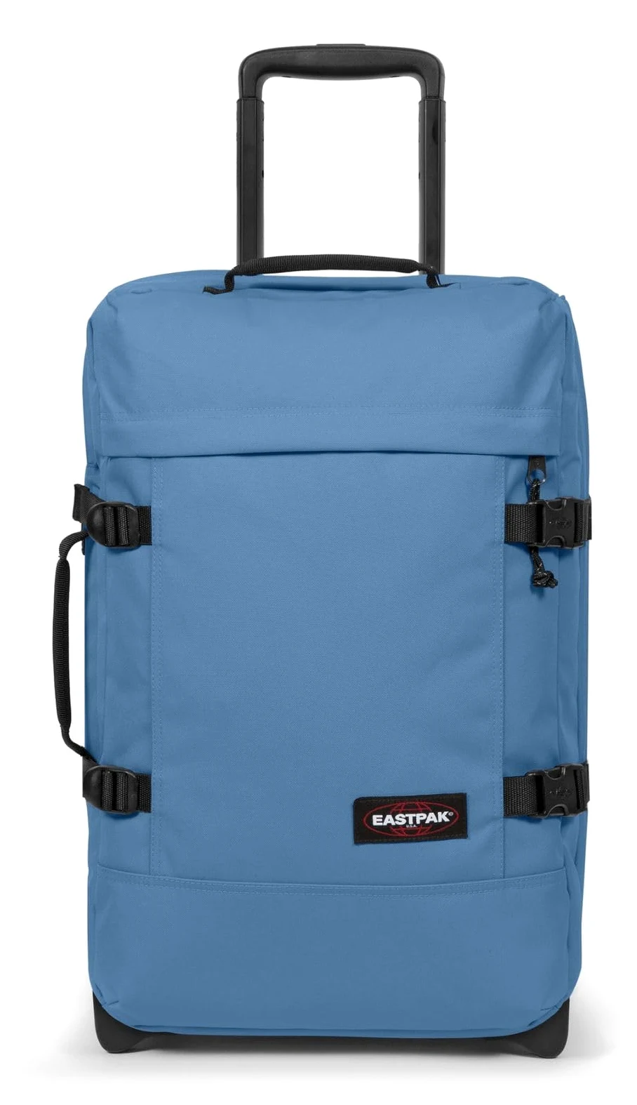 Eastpak Tranverz S walizka podróżna - bagaż podręczny z zamkiem TSA, dwoma przegródkami i paskami kompresyjnymi, pojemność 42 l, 51 x 32,5 x 23 cm, niebieski lotnik