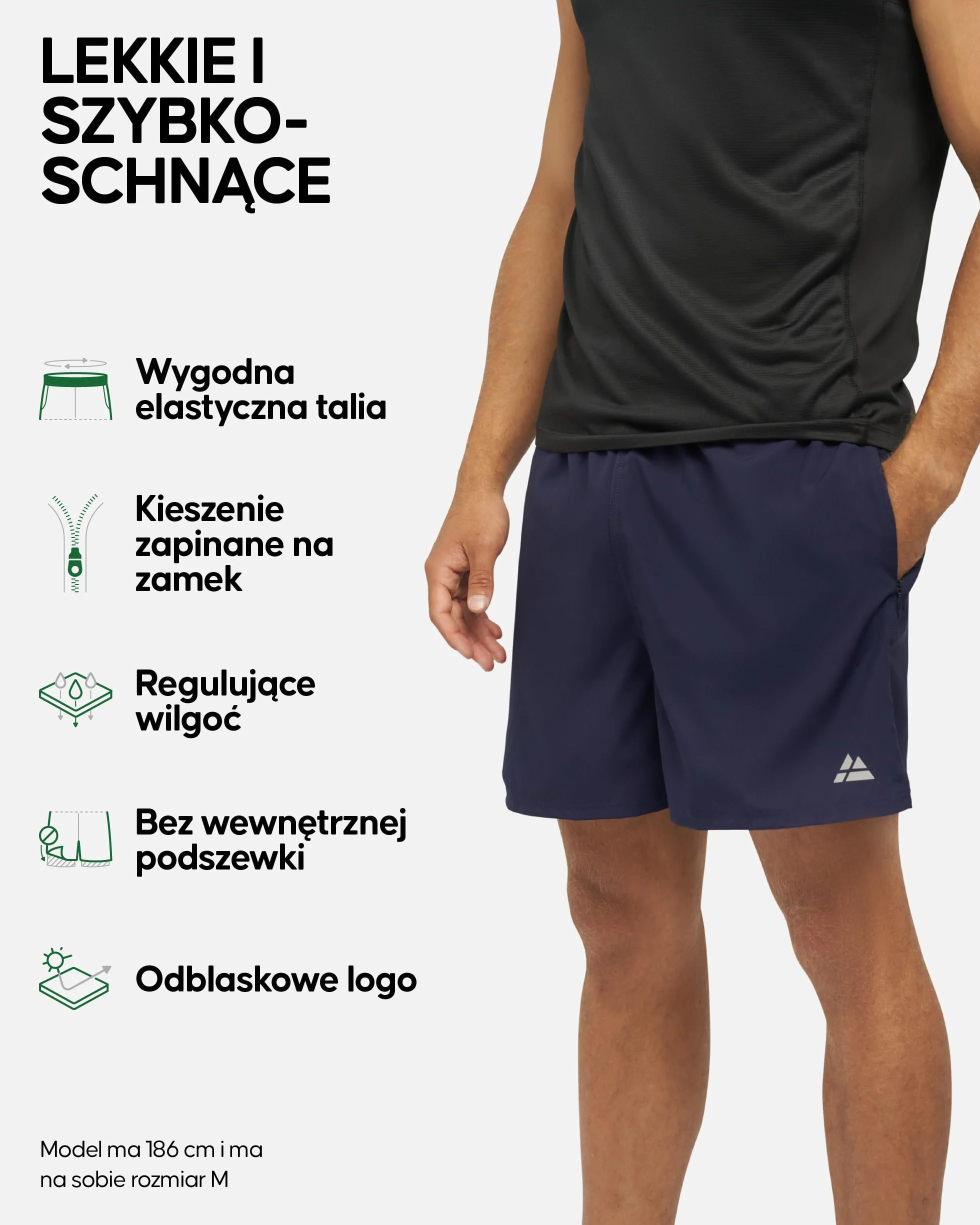 DANISH ENDURANCE Krótkie Spodenki Męskie, Sportowe Szorty, na Siłownie