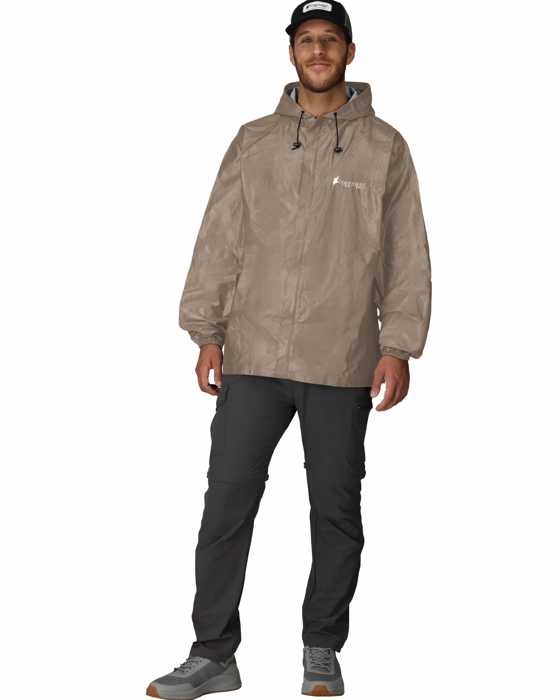 Frogg Toggs Ultra-lite2 Męska kurtka przeciwdeszczowa, wodoodporna, oddychająca, Khaki, M