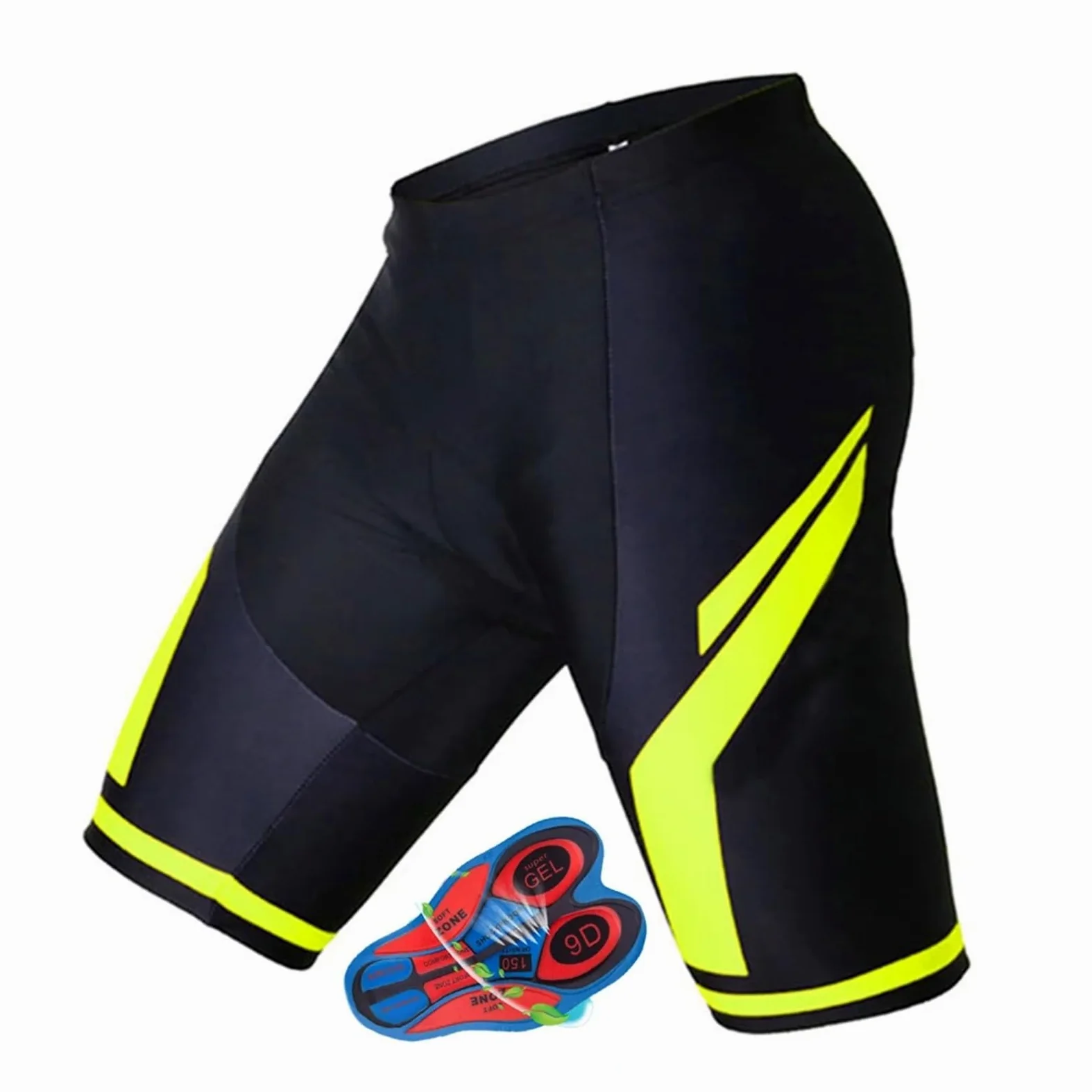 Spodenki rowerowe męskie spodenki rowerowe letnie spodenki rowerowe 9D z wkładką krótkie spodenki rowerowe spodnie rowerowe górskie spodenki oddychające (2,4XL)