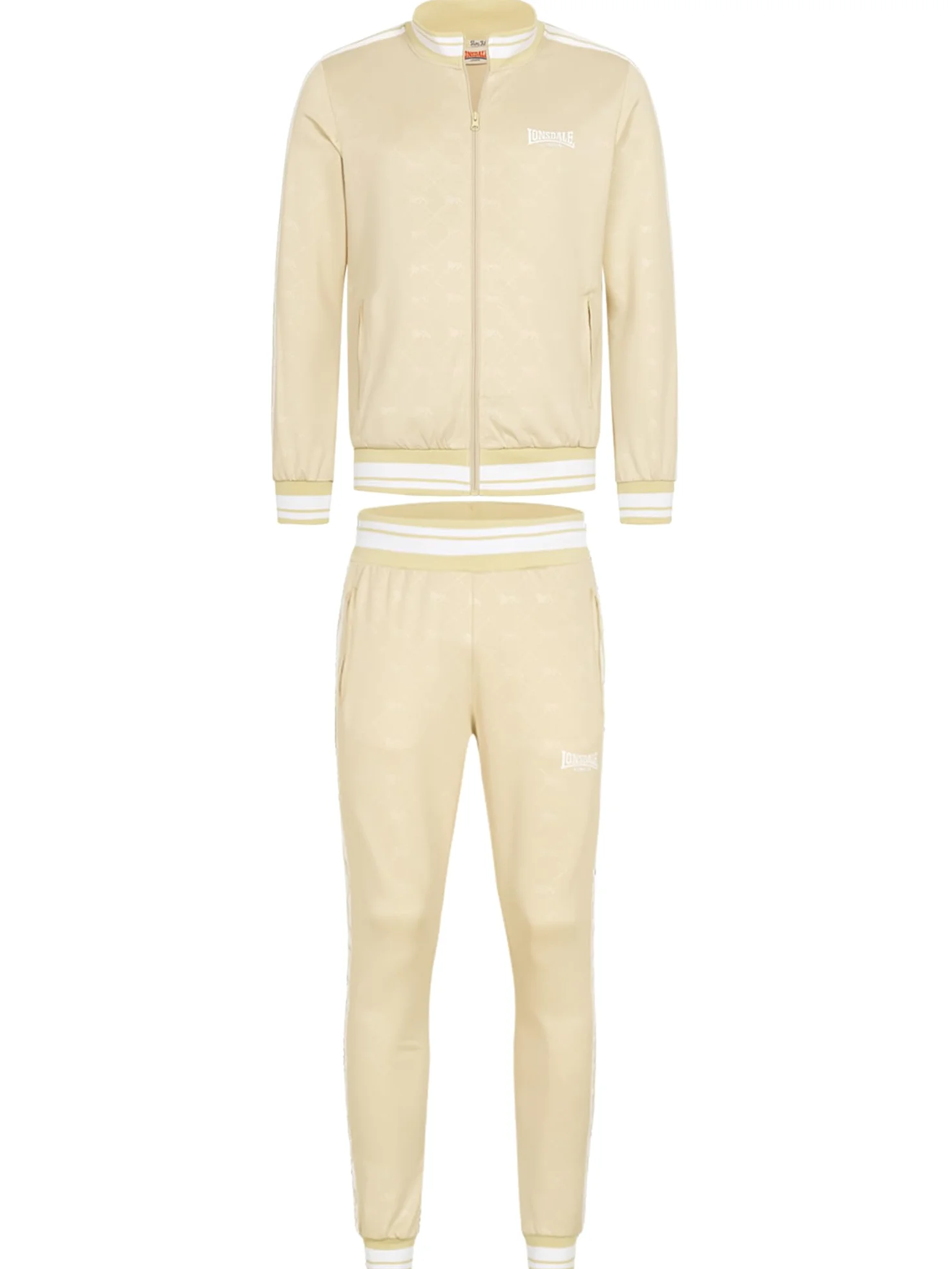 Lonsdale M?skie dres treningowy ASHWELL piaskowy/bia?y, XXL, piaskowy/bia?y., XXL