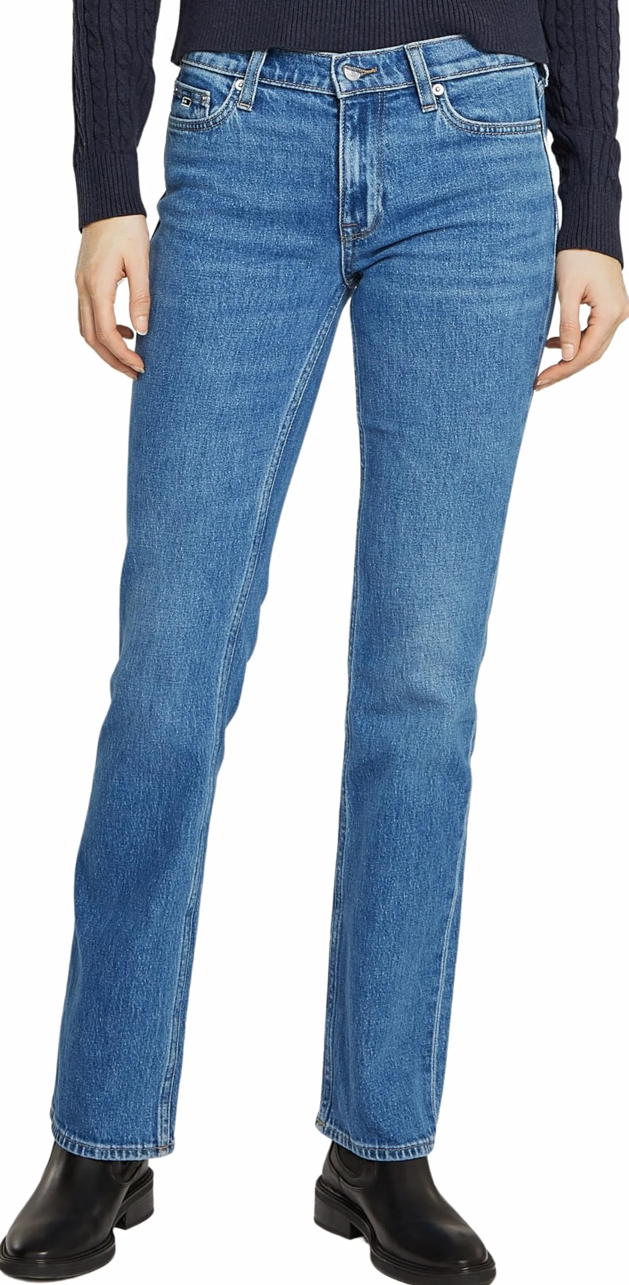 Tommy Hilfiger Damskie buty typu bootcut, Dżinsowa średnia, 24W / 28L