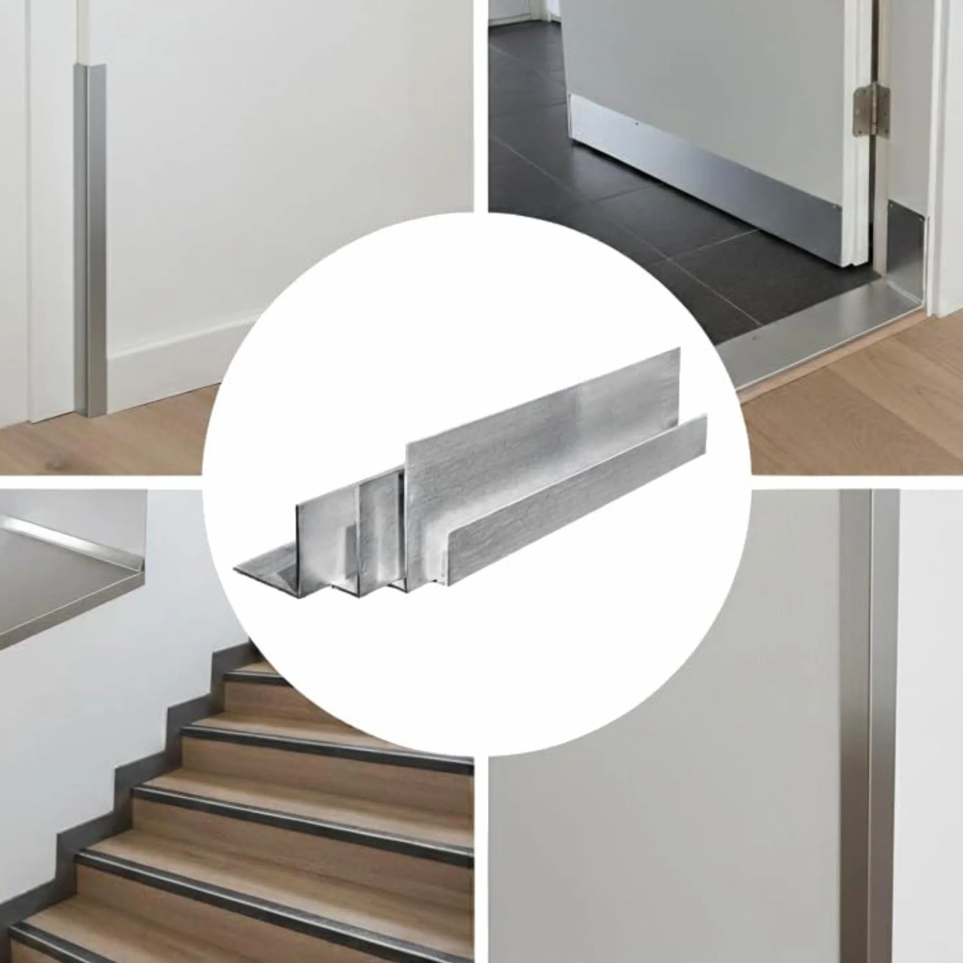 GAL - INDUSTRIAL Kątownik Aluminiowy Szczotkowany 60x40 mm | Grubość 3 mm | Długość 130 cm | Cięcie na Wymiar | Lekki i Wytrzymały Profil Aluminiowy | DIT, Wykończenie Wnętrz