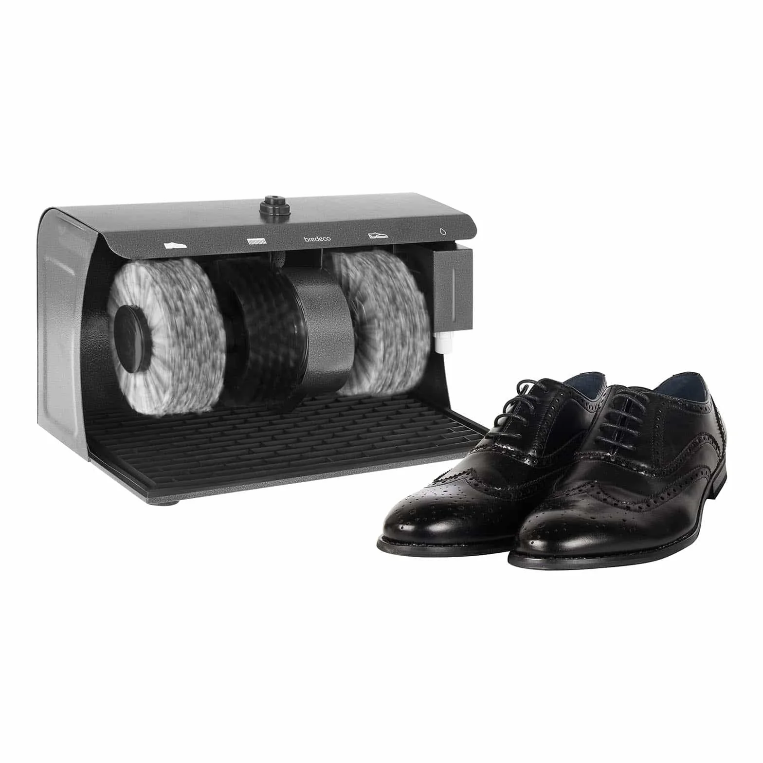 BC-S-POL3 maszyna do czyszczenia obuwia (3 szczotki, 120 W, 230 V, stal)