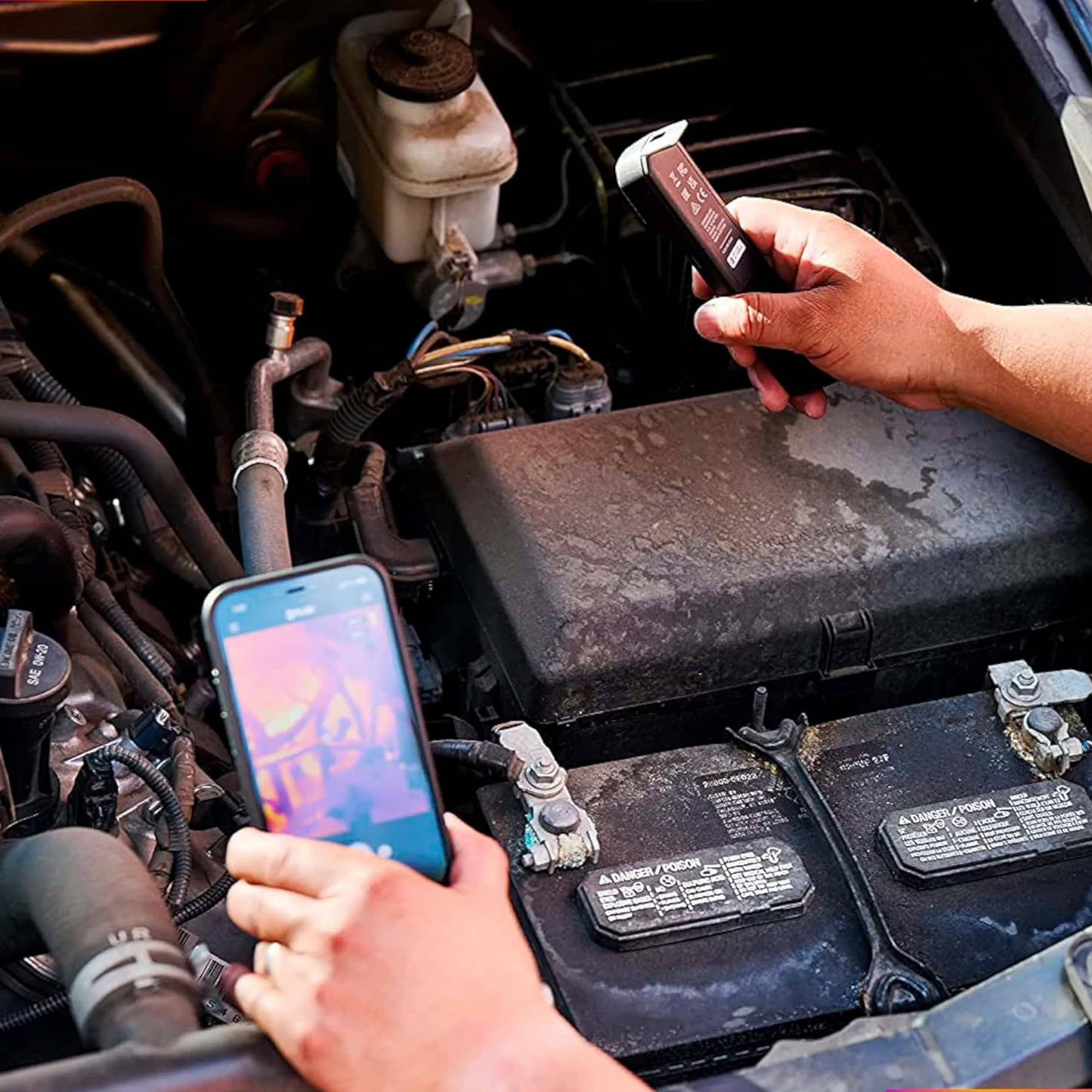 FLIR EDGE Pro - Bezprzewodowa Kamera Termowizyjna Bluetooth Do Smartfonów, Kompatybilna Ze Wszystkimi UrząDzeniami Z Systemem iOS I Android, Superrozdzielczość 320x240 (Natywna Podczerwień 160x120)