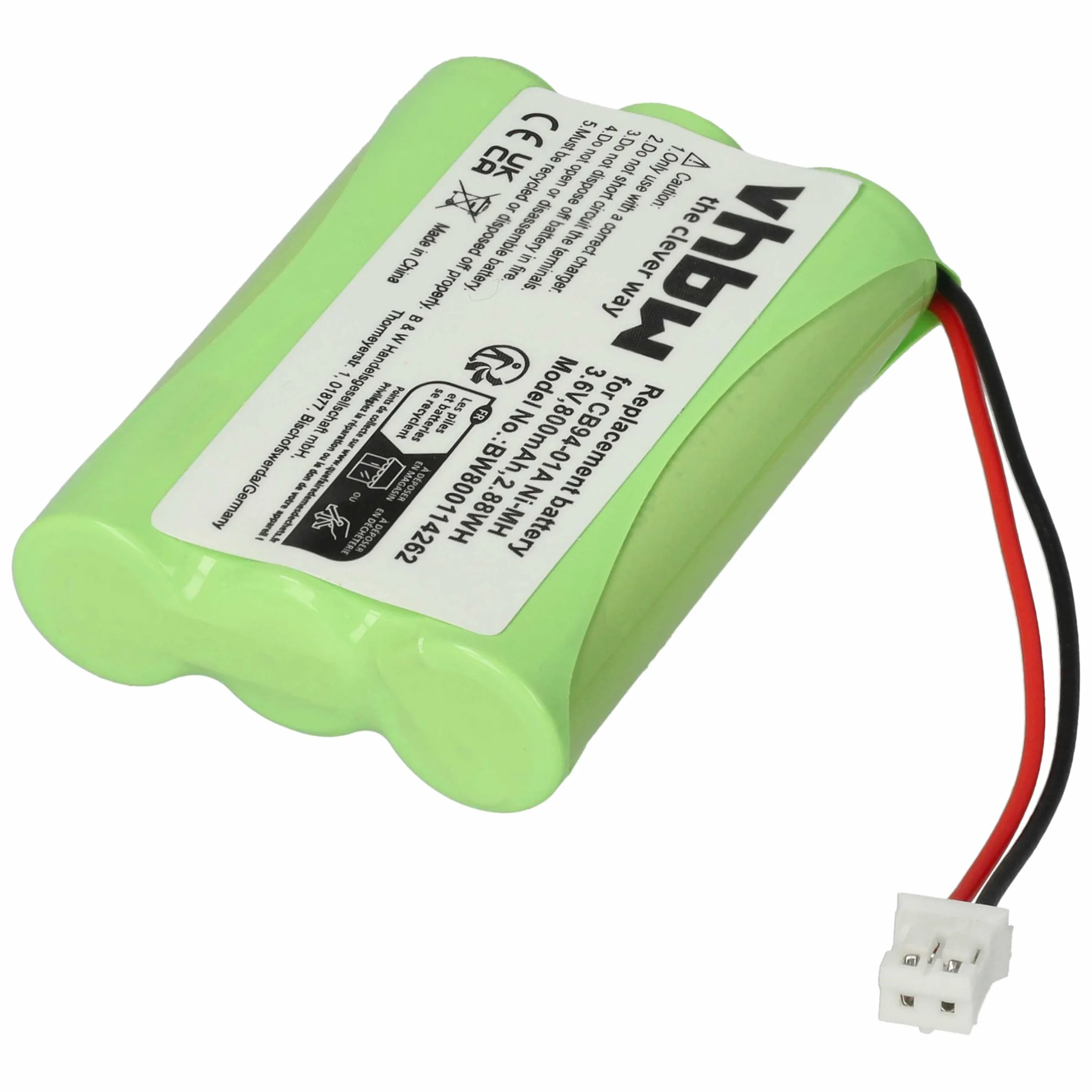 vhbw NiMH akumulator 800 mAh (3,6 V) do elektronicznego telefonu, Baby Monitor jak Summer Infant 29030