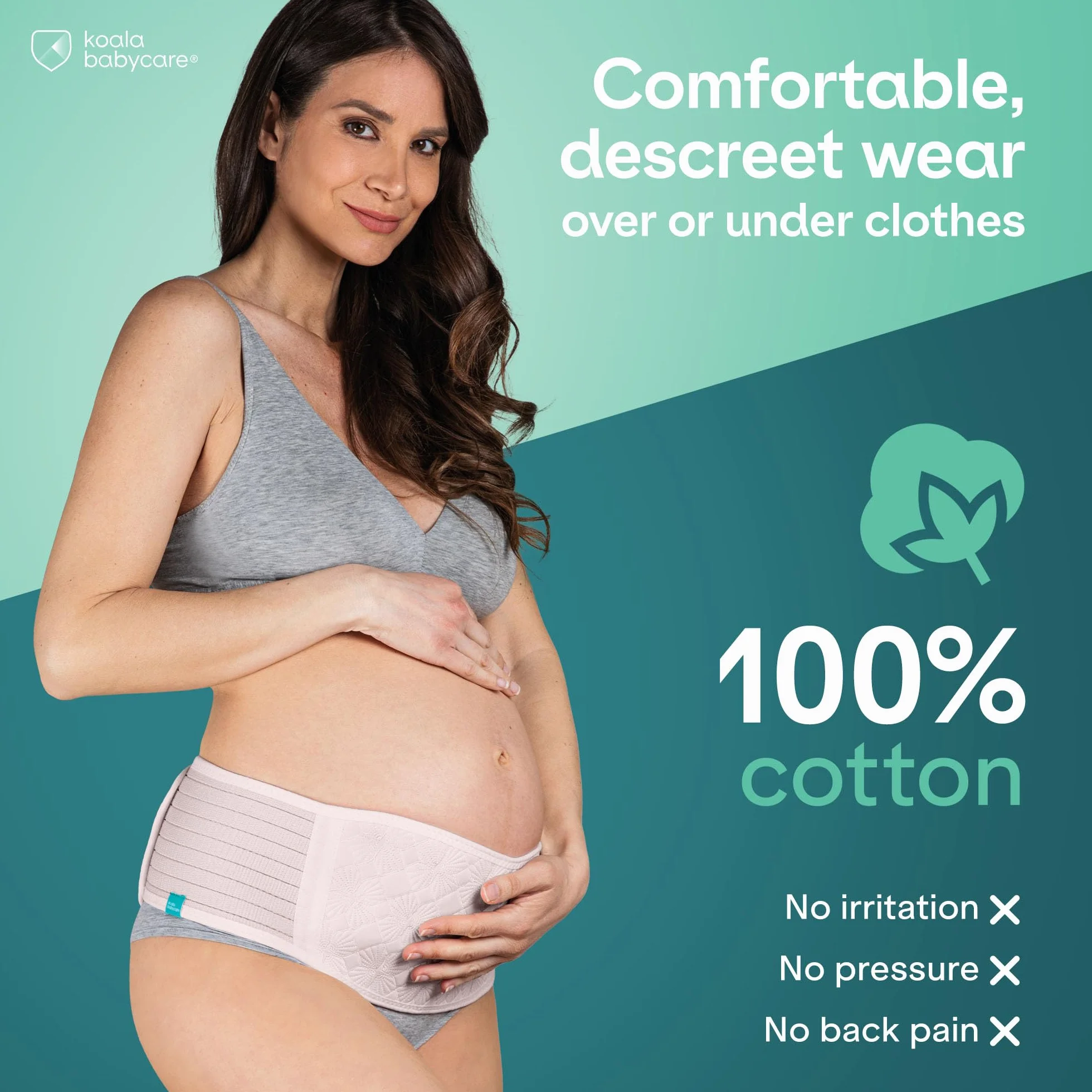 Koala Babycare - Pas podtrzymujący ciążę na pośladki i plecy - pas podtrzymujący ciążowy łagodzący ból i uczucie lekkości