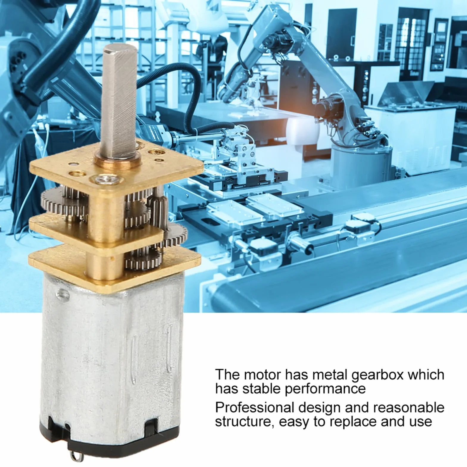 Silnik z przekładnią DC N20, Redukcja Prędkości, z metalową skrzynią Biegów GA12 N20 DC 3 V 15 1000 Obr./min (30RPM)