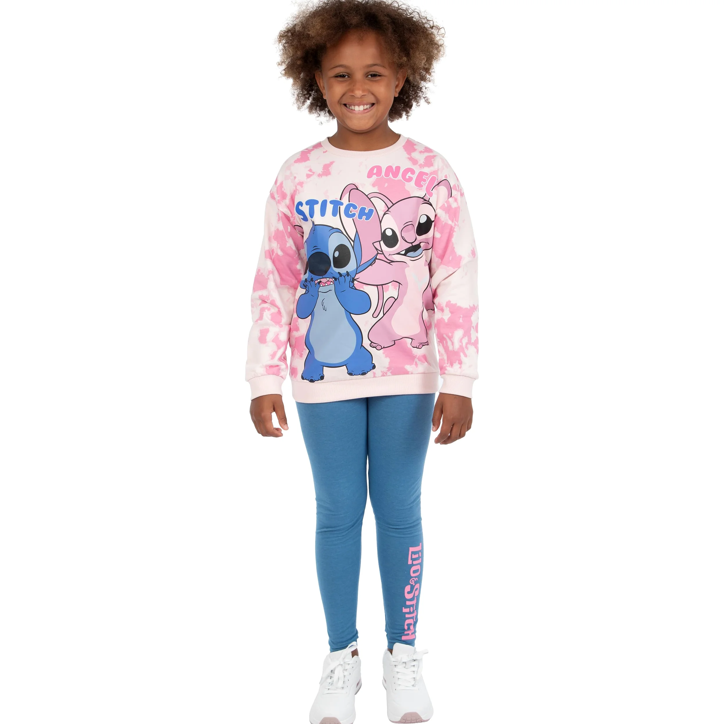 Legginsy I Bluza Disney Stitch 2 Częściowy | Stroje Stitch Dla Dziewczynek | Ubrania Stitch Dla Dziewczynek