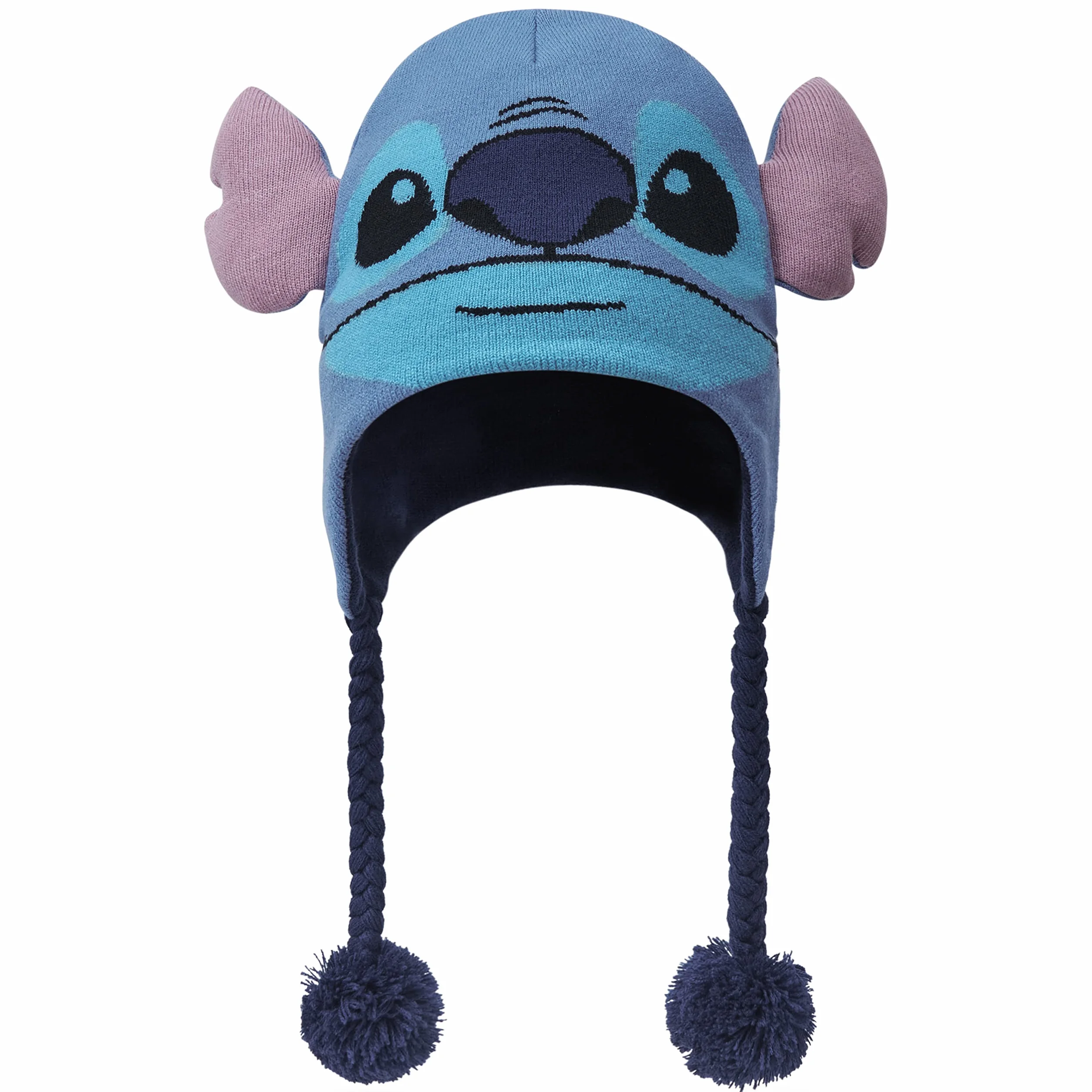 Disney Stitch czapka szalik zestaw z rękawiczkami dla dziewcząt