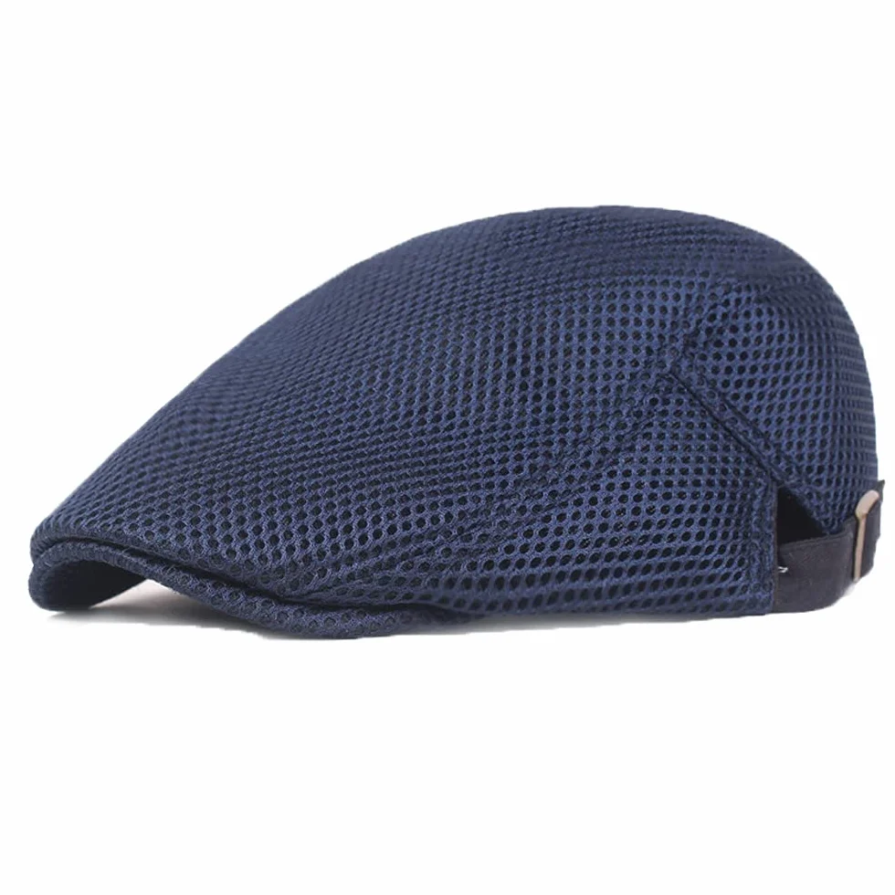 YAMEE Czapka przeciwsłoneczna, beret, męski, na lato, oddychająca siateczka, czapka damska, unisex, czapka z daszkiem, czapka sportowa Gatsby Newsboy, czapka beretowa, rozmiar 56 cm-60 cm
