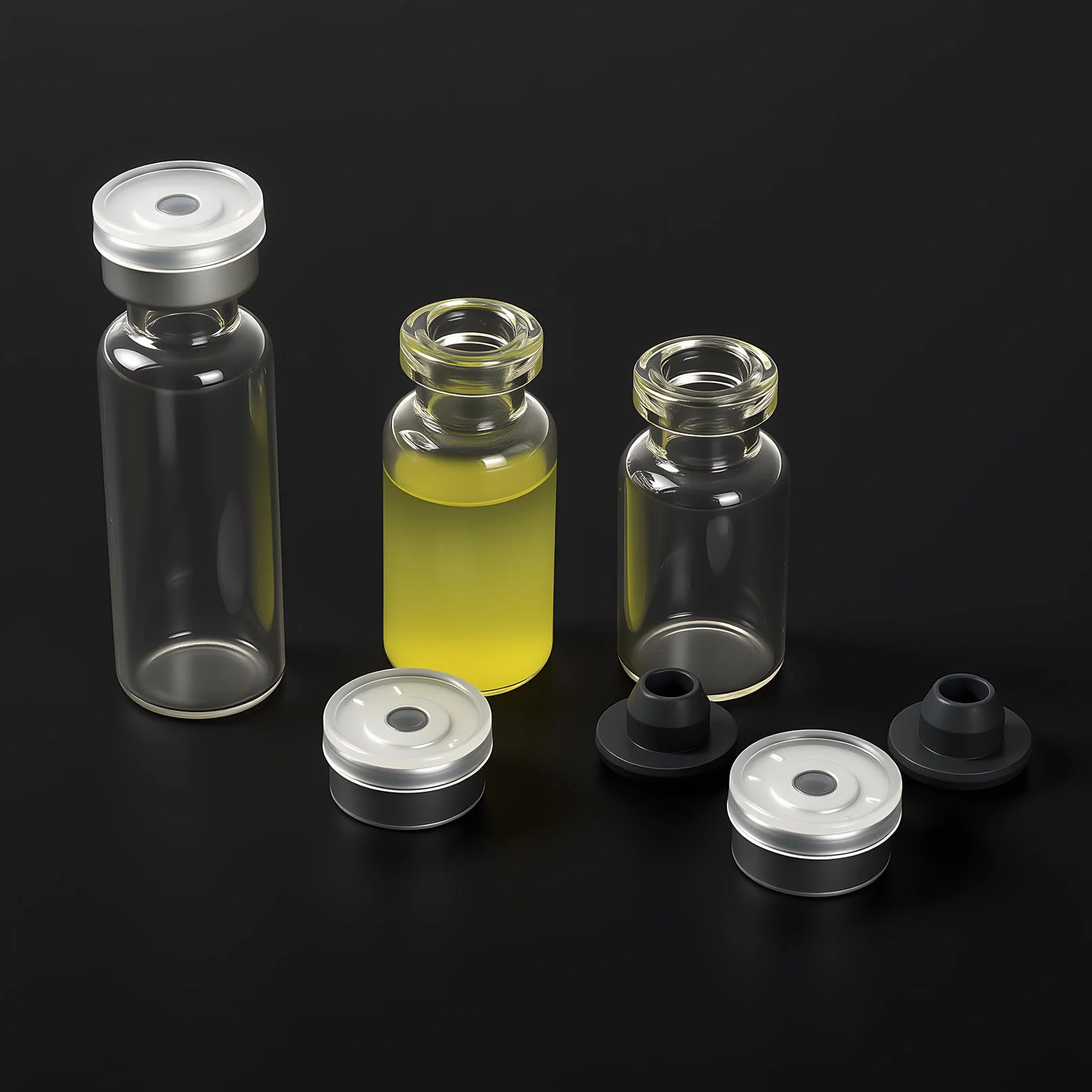 18 sztuk 2ml 3ml 5ml Uszczelnione probówki laboratoryjne, probówki 2/3/5ml, przezroczyste małe probówki do napełnienia, przezroczyste małe butelki szklane, szklane butelki z samozatykaniem