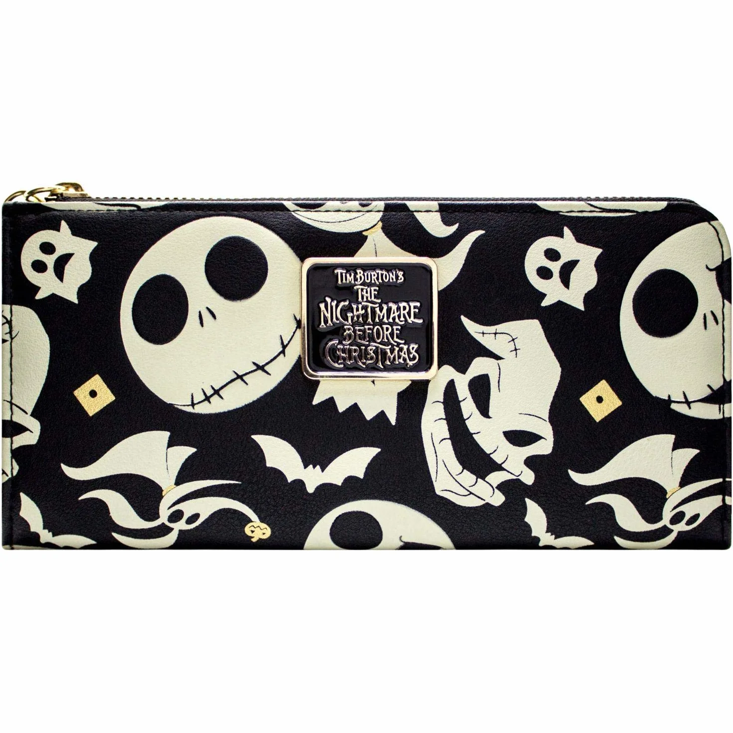 The Nightmare Before Christmas Jack Oogie i Zero monety i karta kopertówka czarna