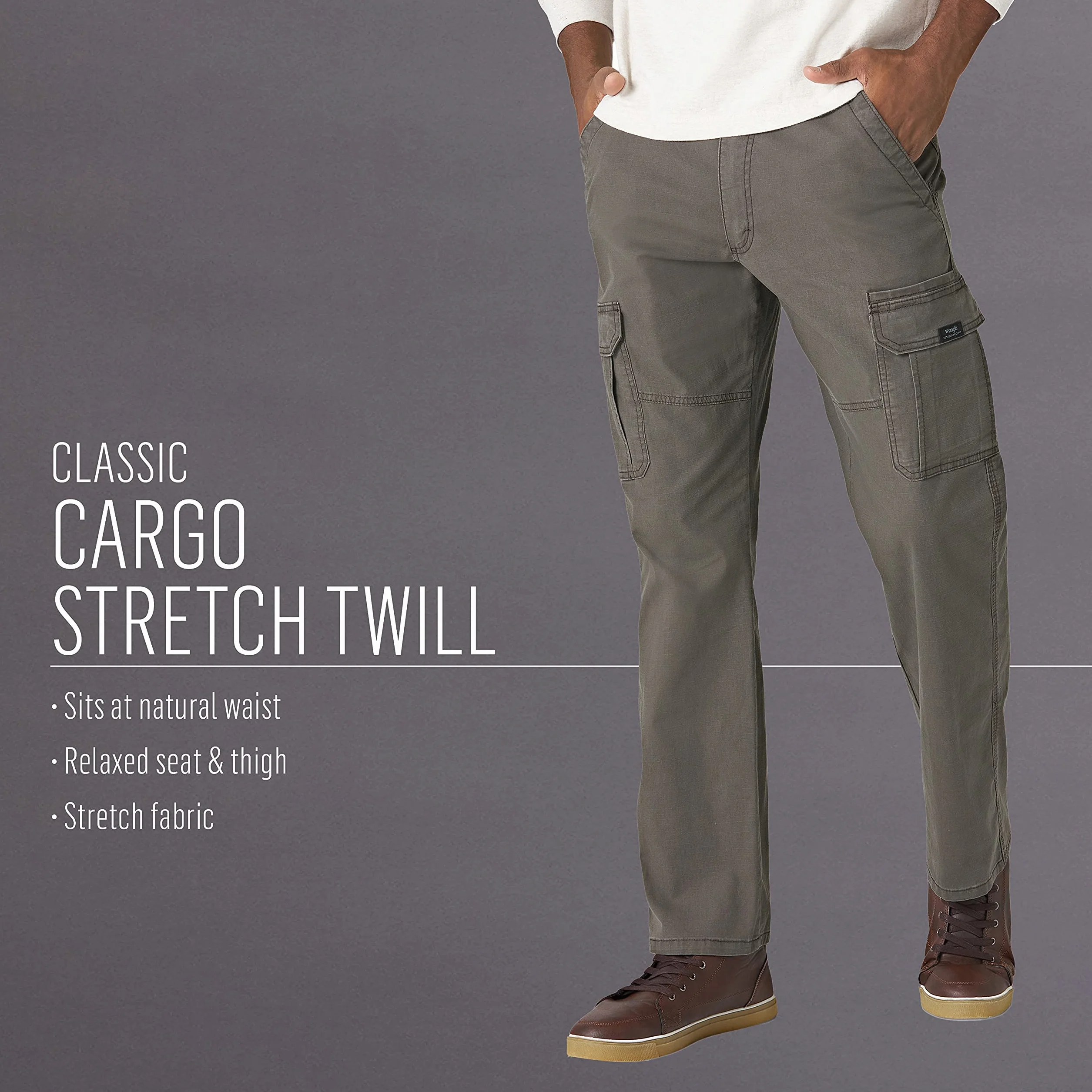 Wrangler Authentics Relaxed Fit Stretch Cargo Pant Spodnie Męskie