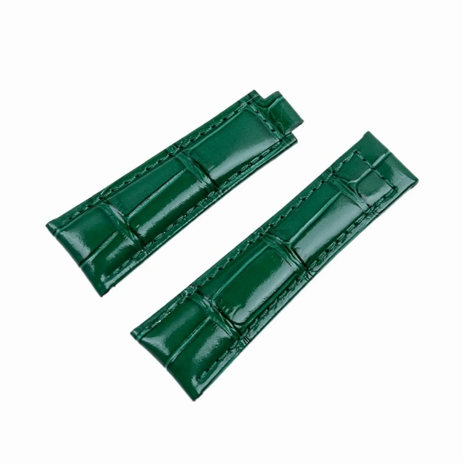 20mm włoska skóra bydlęca miękki pasek do zegarka skórzany pasek odpowiedni do paska Rolex Daytona Submariner DEEPSEA GMT OYSTERFLEX