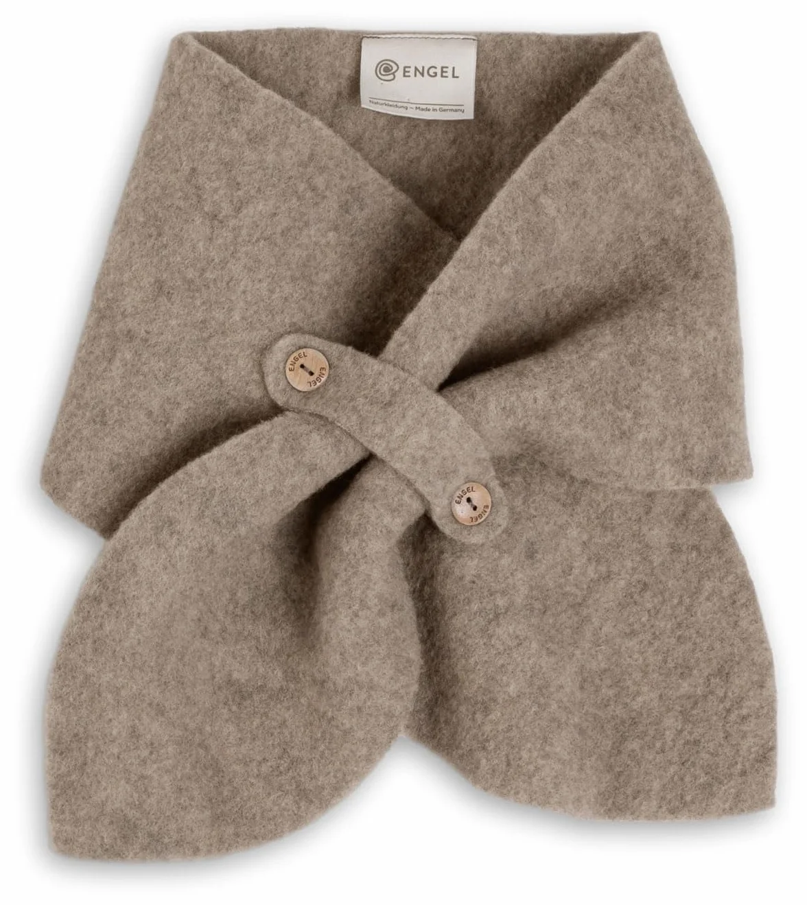 Engel Natur, Merino Baby dziecięcy szal polarowy, 100% wełna (kbT) (orzech melanż)