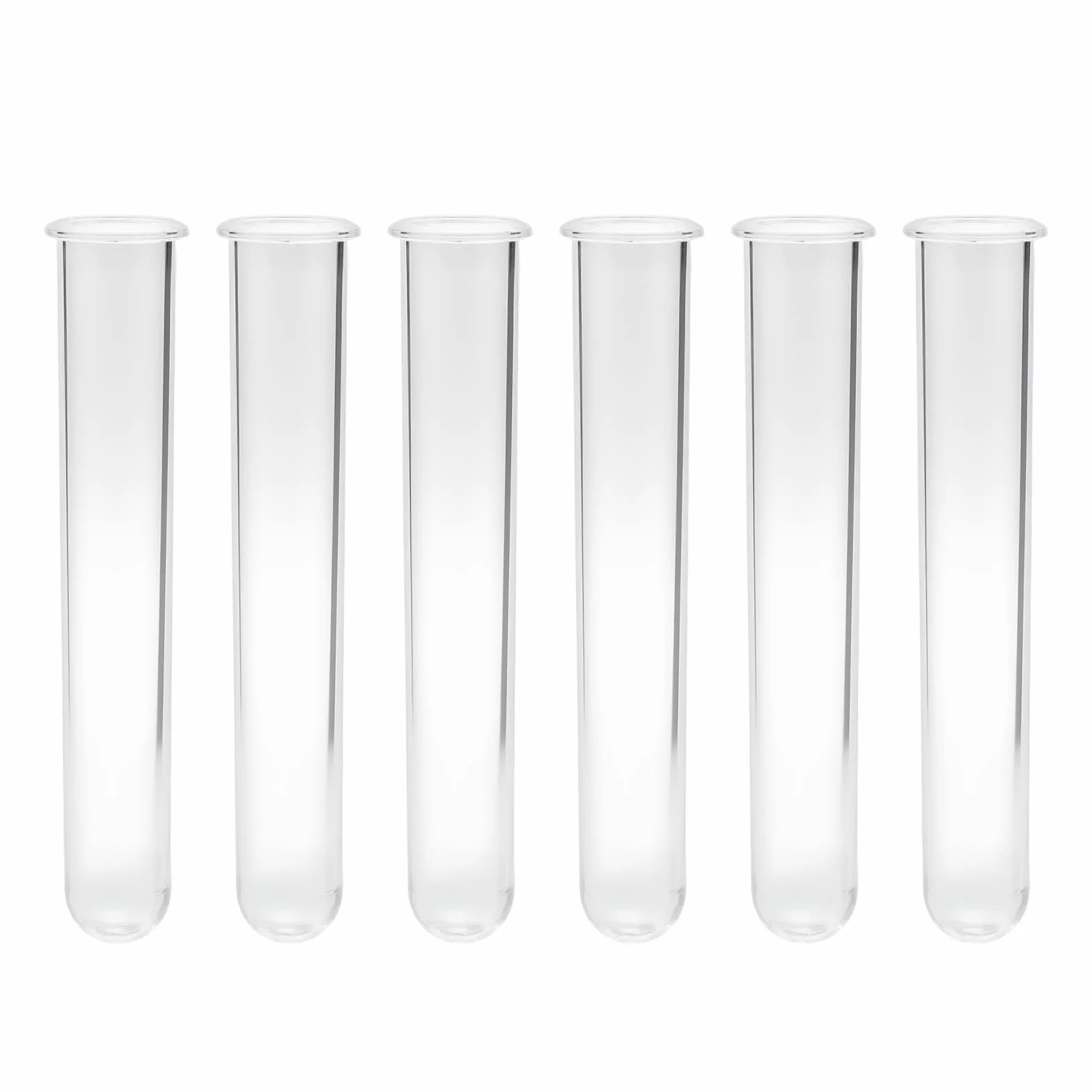 Akrylowe probówki przezroczyste 12 cm do laboratorium chemii biologii