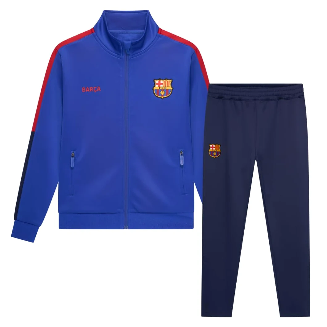 Dres treningowy FC Barcelona niebieski dla dzieci Rozmiar 116-164