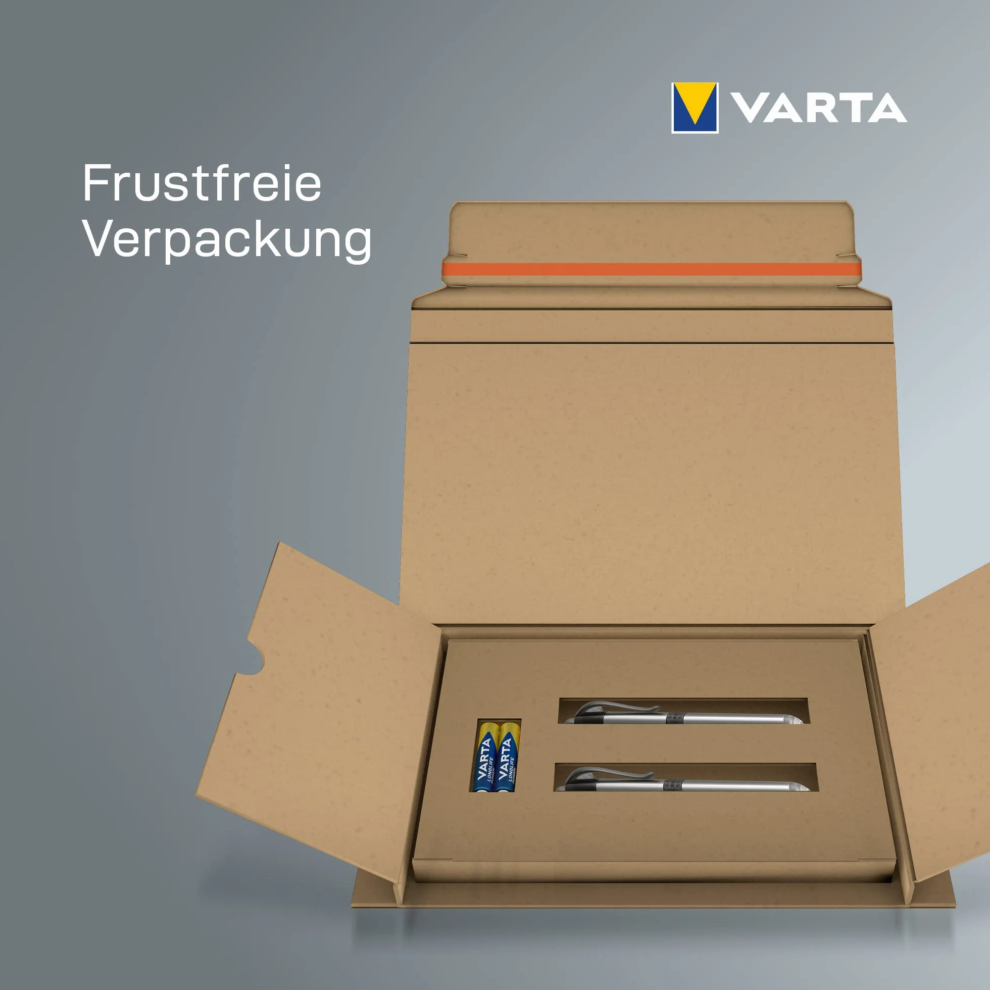 VARTA Lampa diagnostyczna LED, dwupak w zestawie: 1 x bateria AAA, lampa Pen Light, lampa źrenicy, bardzo smukła i lekka latarka, do zastosowań w szpitalu, gabinecie lekarskim
