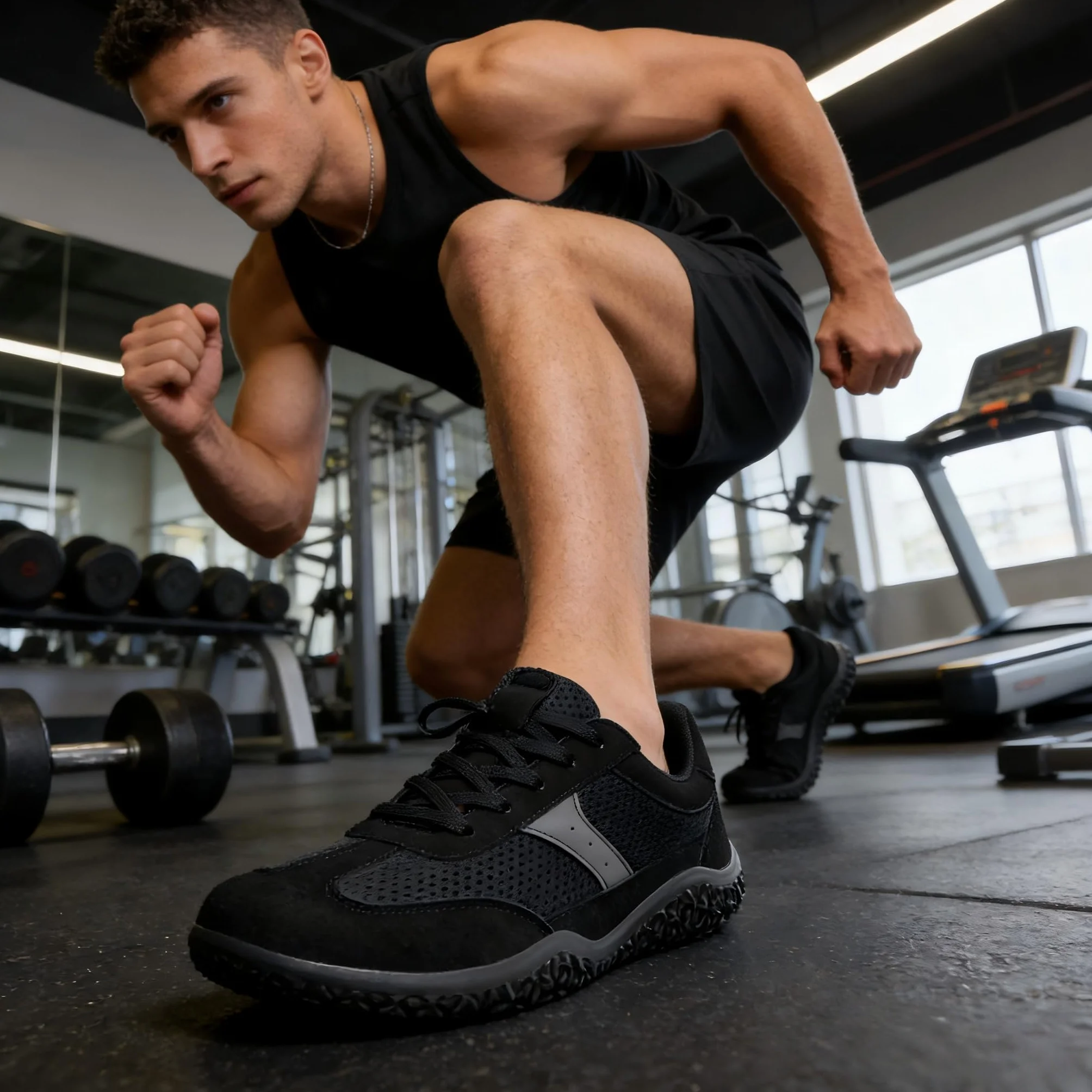 Meik Mangni Unisex buty do chodzenia boso, dla kobiet i mężczyzn, minimalistyczne buty trekkingowe dla sportowców, szerokie palce, antypoślizgowe i oddychające buty fitness, rozm. 36-46 EU