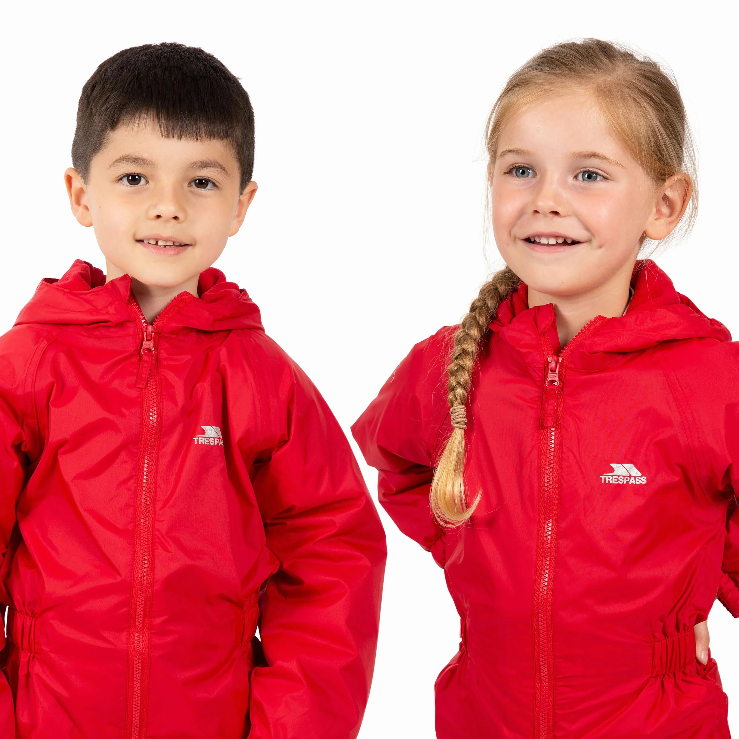 Trespass Unisex Dripdrop wodoszczelny kombinezon przeciwdeszczowy z kapturem