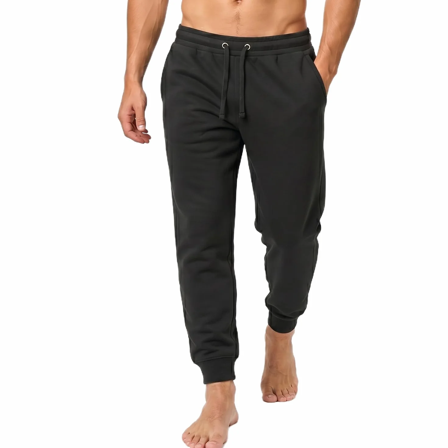 Iron Mountain Joggery Męskie Spodnie Dresowe z Przędzy z Odzysku Elastyczne