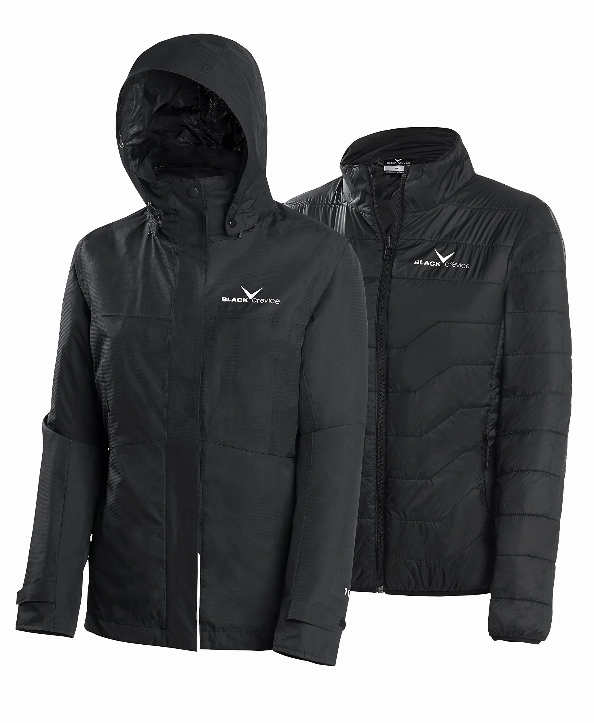 Black Crevice damska kurtka outdoorowa 3 w 1